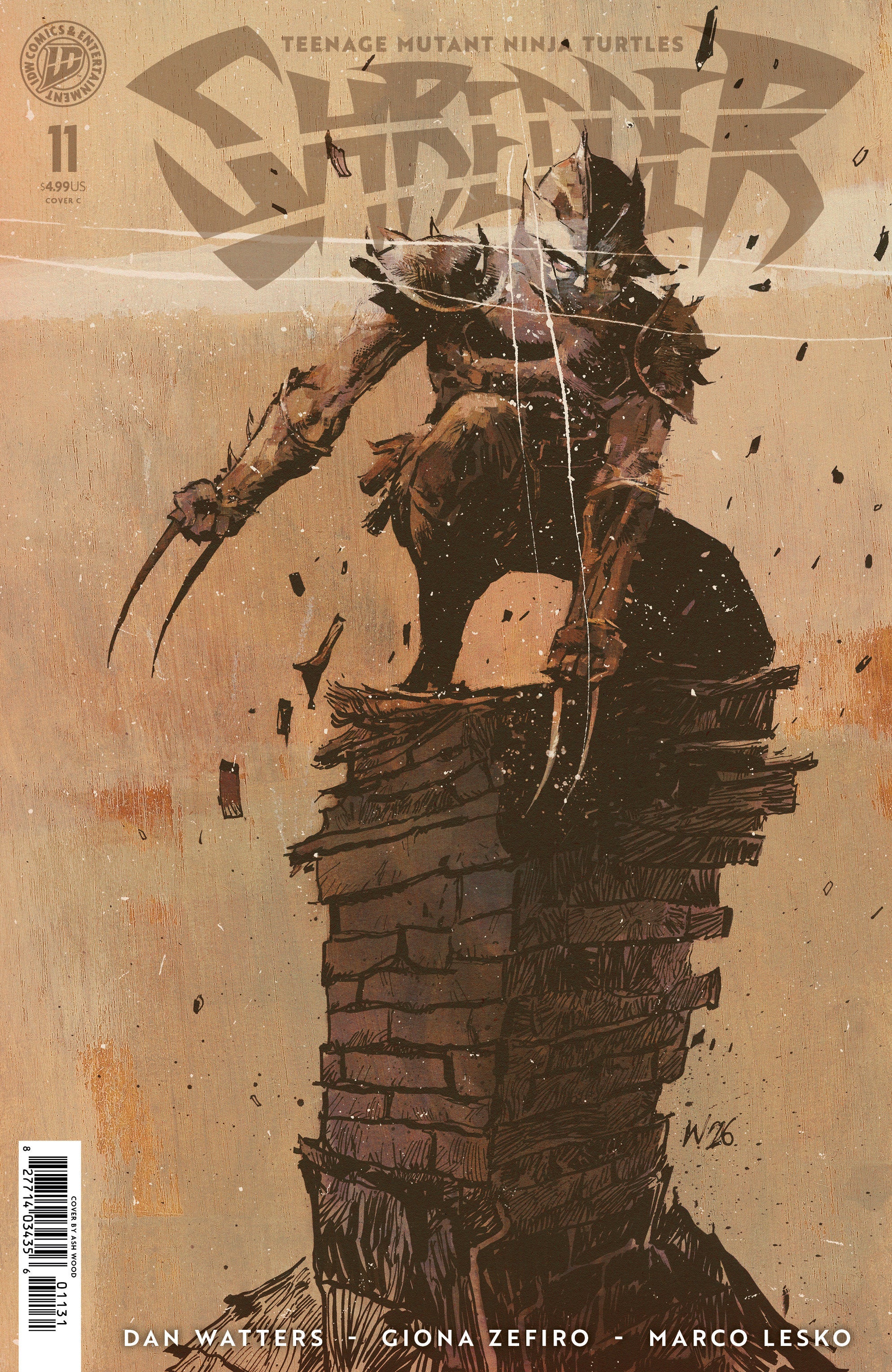 Teenage Mutant Ninja Turtles Shredder #11 Cover C Wood