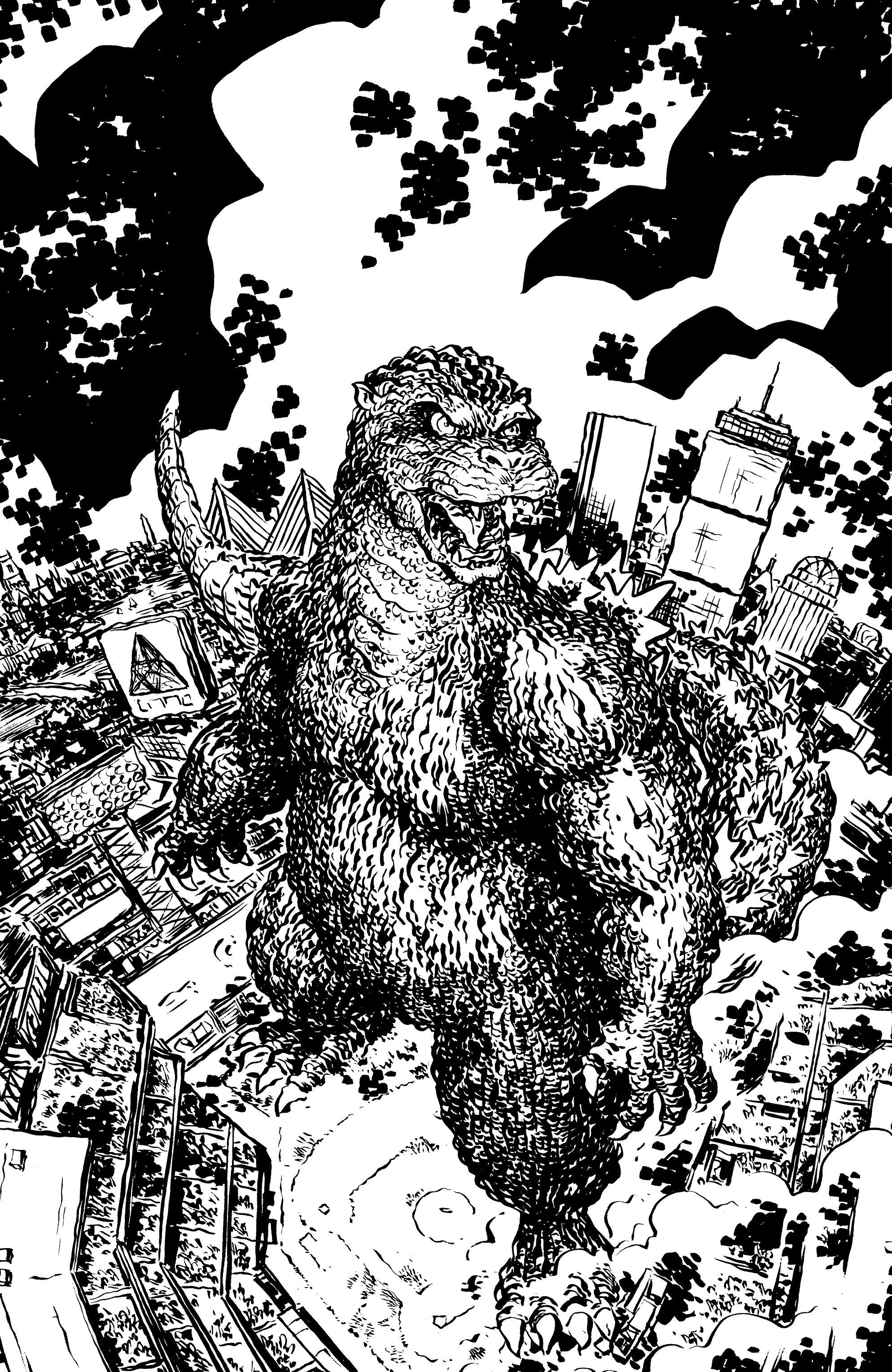 Godzilla vs America Boston 25 Copy Lonergan Variant