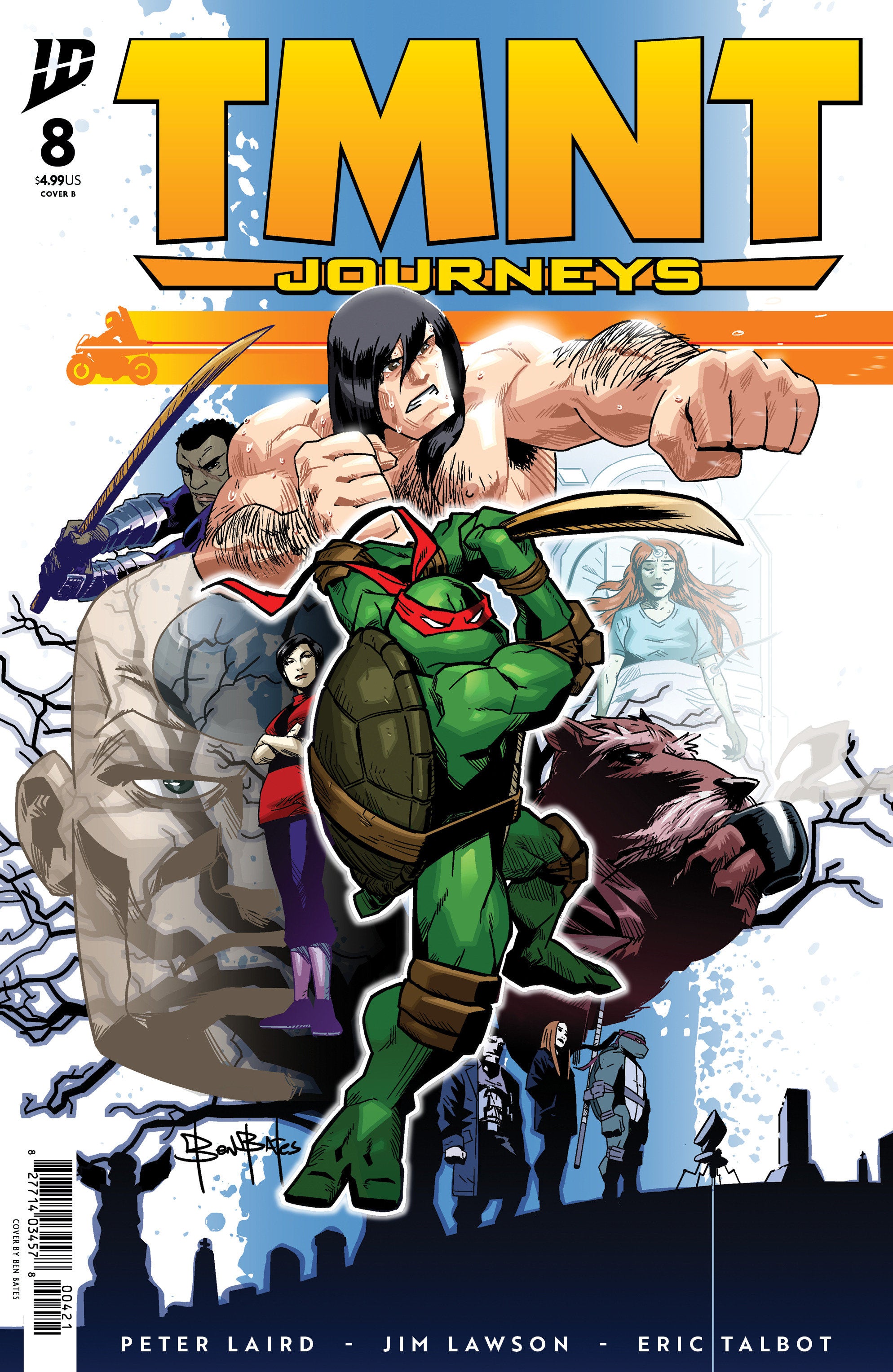 Teenage Mutant Ninja Turtles Journeys #8 Cover B Bates