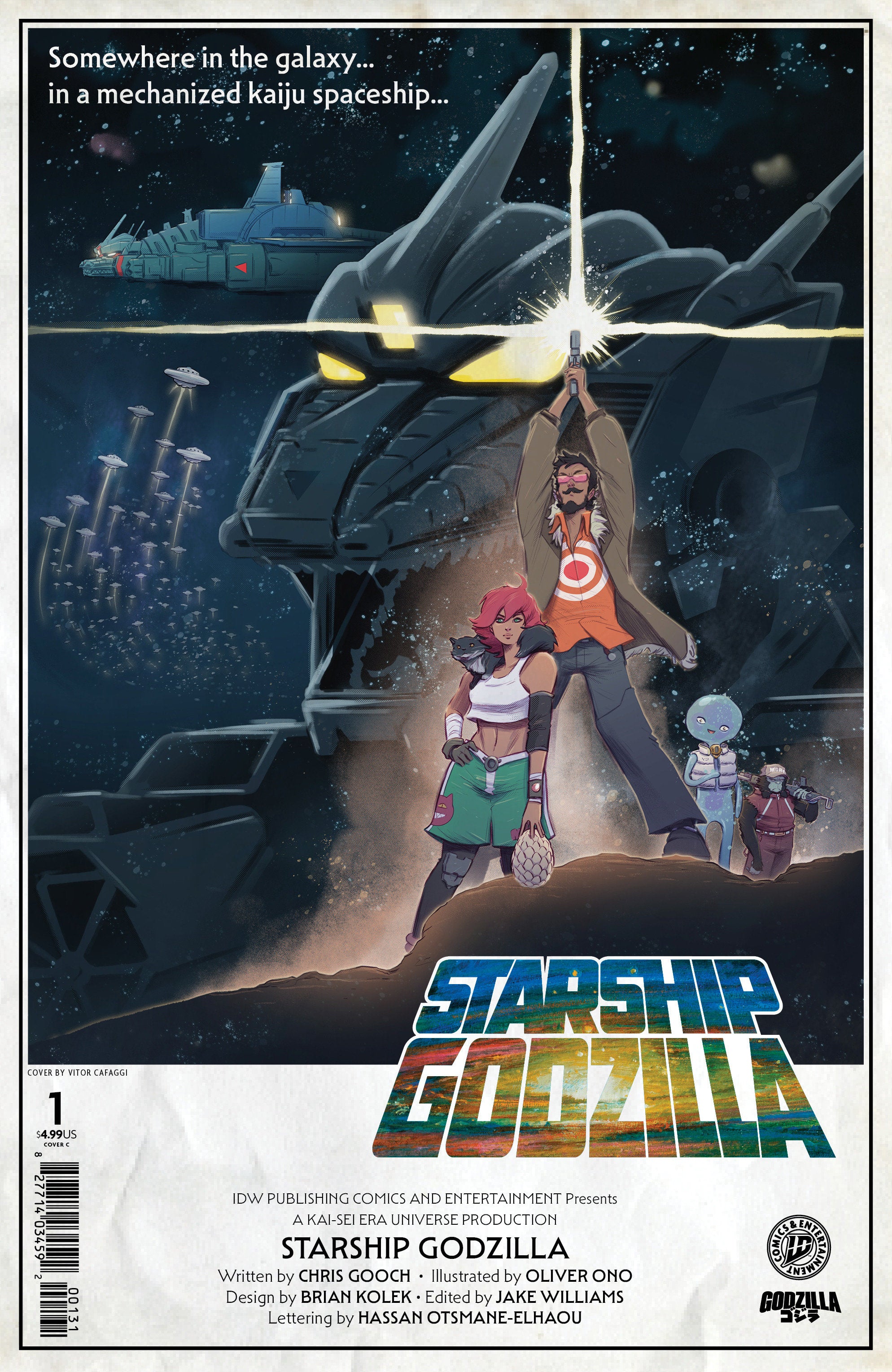 Starship Godzilla [Kai Sei Era] #1 Cover C Cafaggi Movie Homage