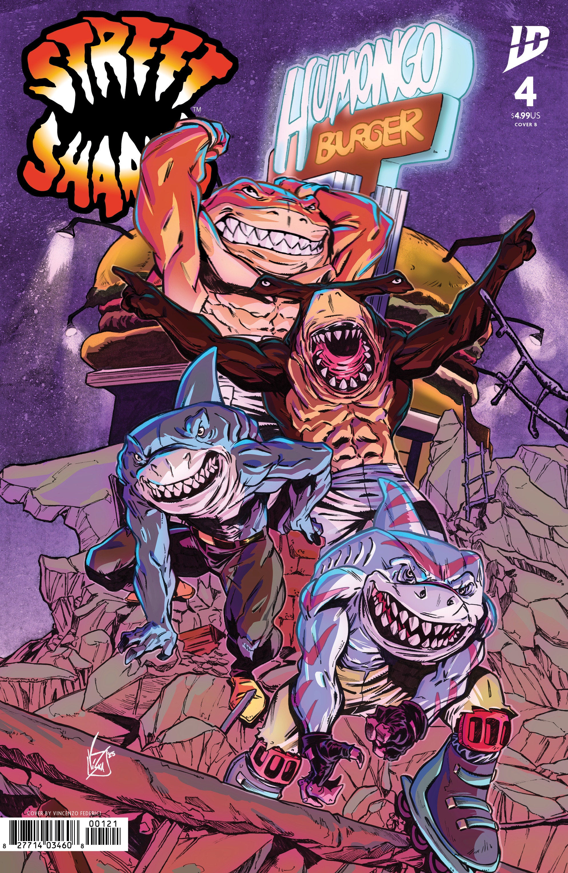 Street Sharks #4 Cover B Federici