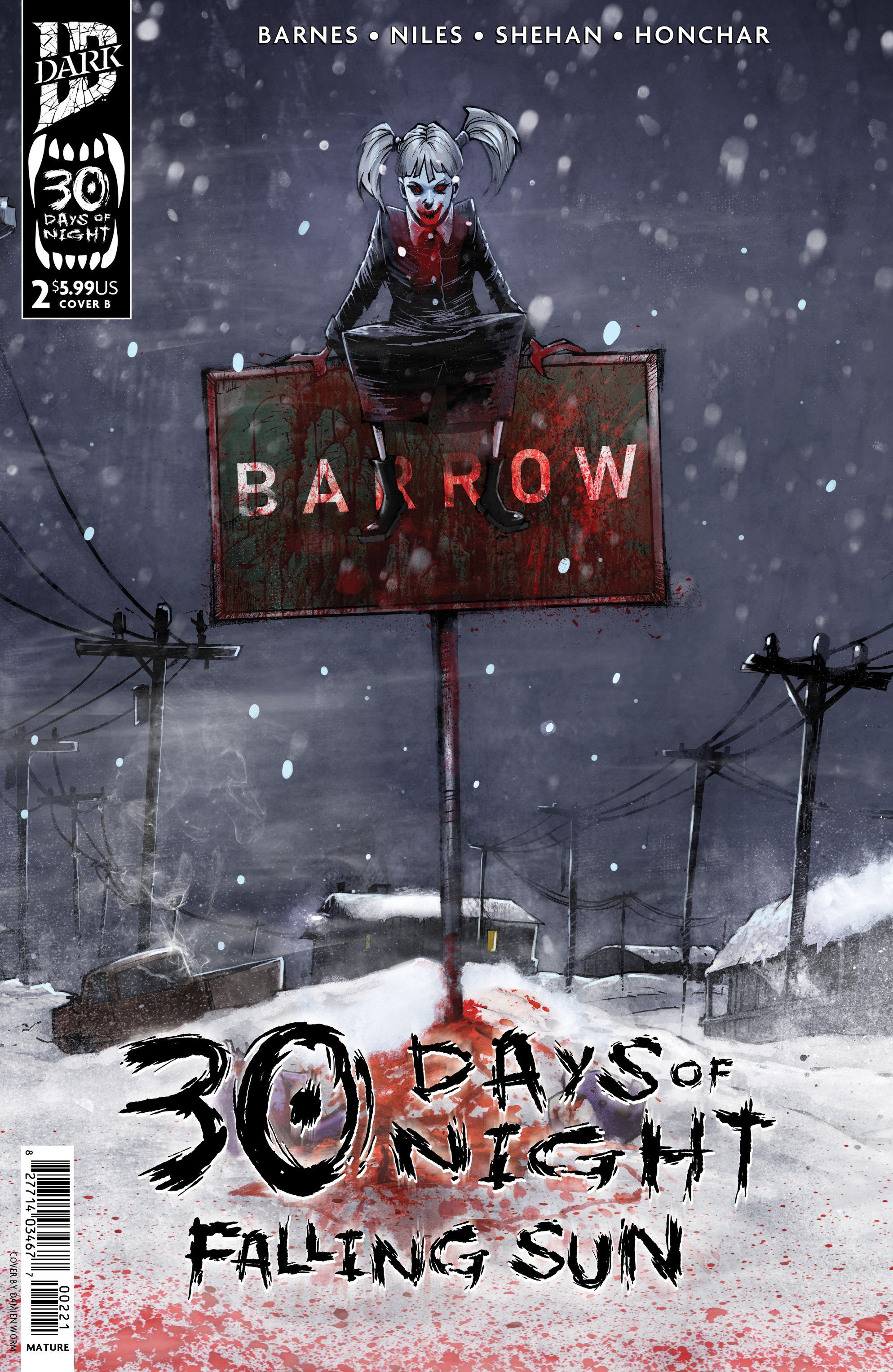 30 Days Of Night Falling Sun #2 Cover B Worm