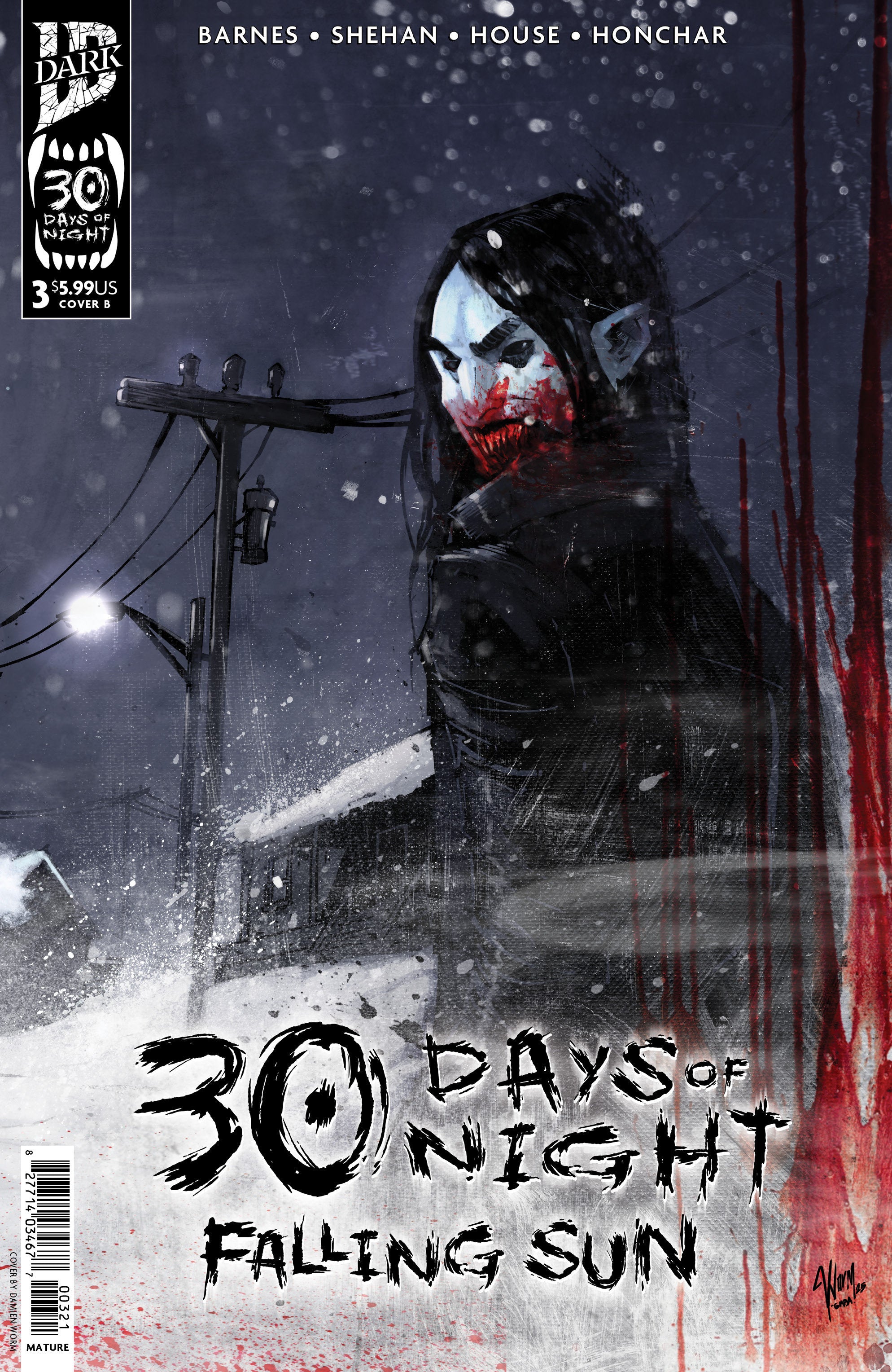 30 Days Of Night Falling Sun #3 Cover B Worm