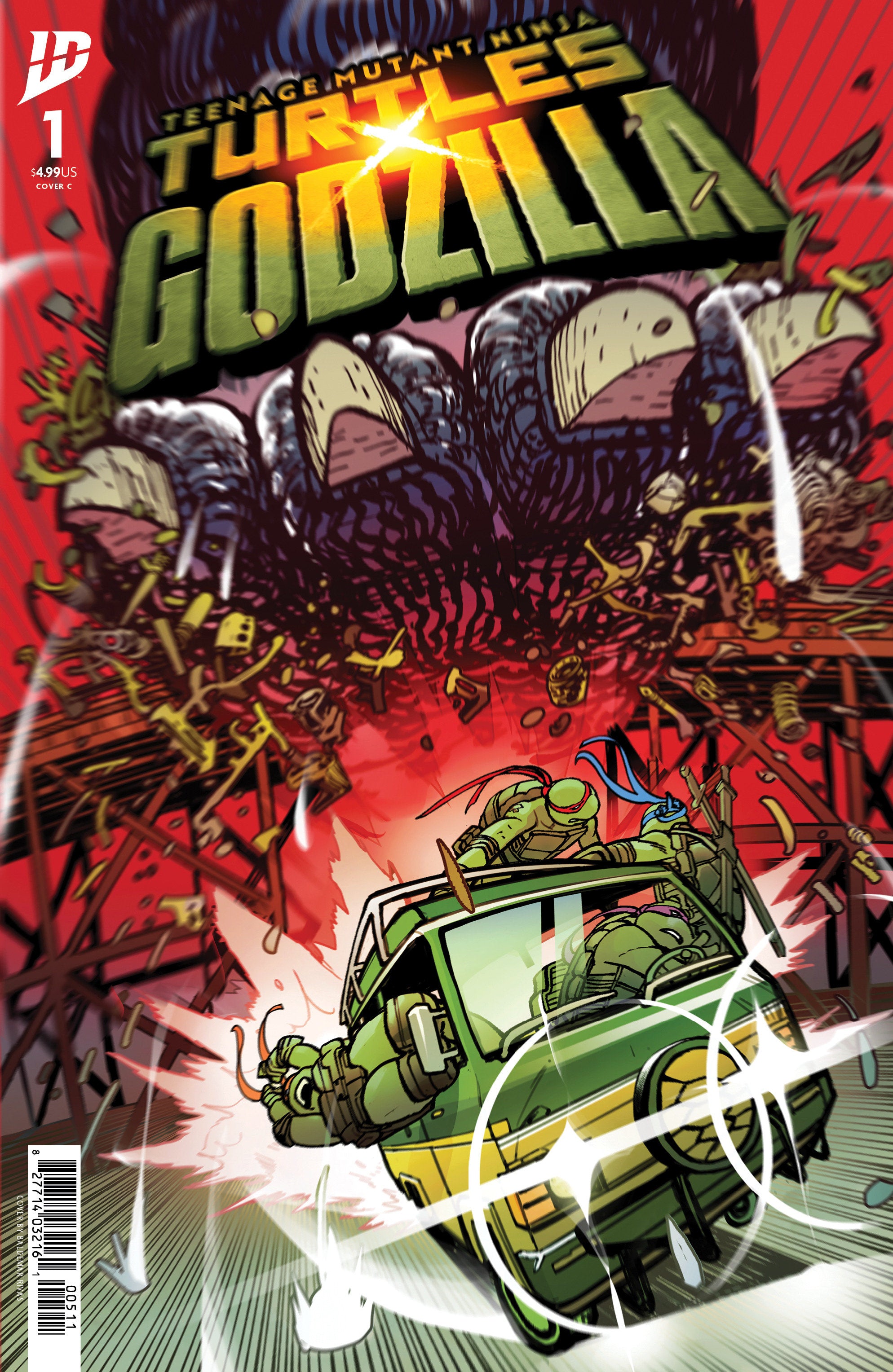 Teenage Mutant Ninja Turtles X Godzilla #1 Cover C Rivas