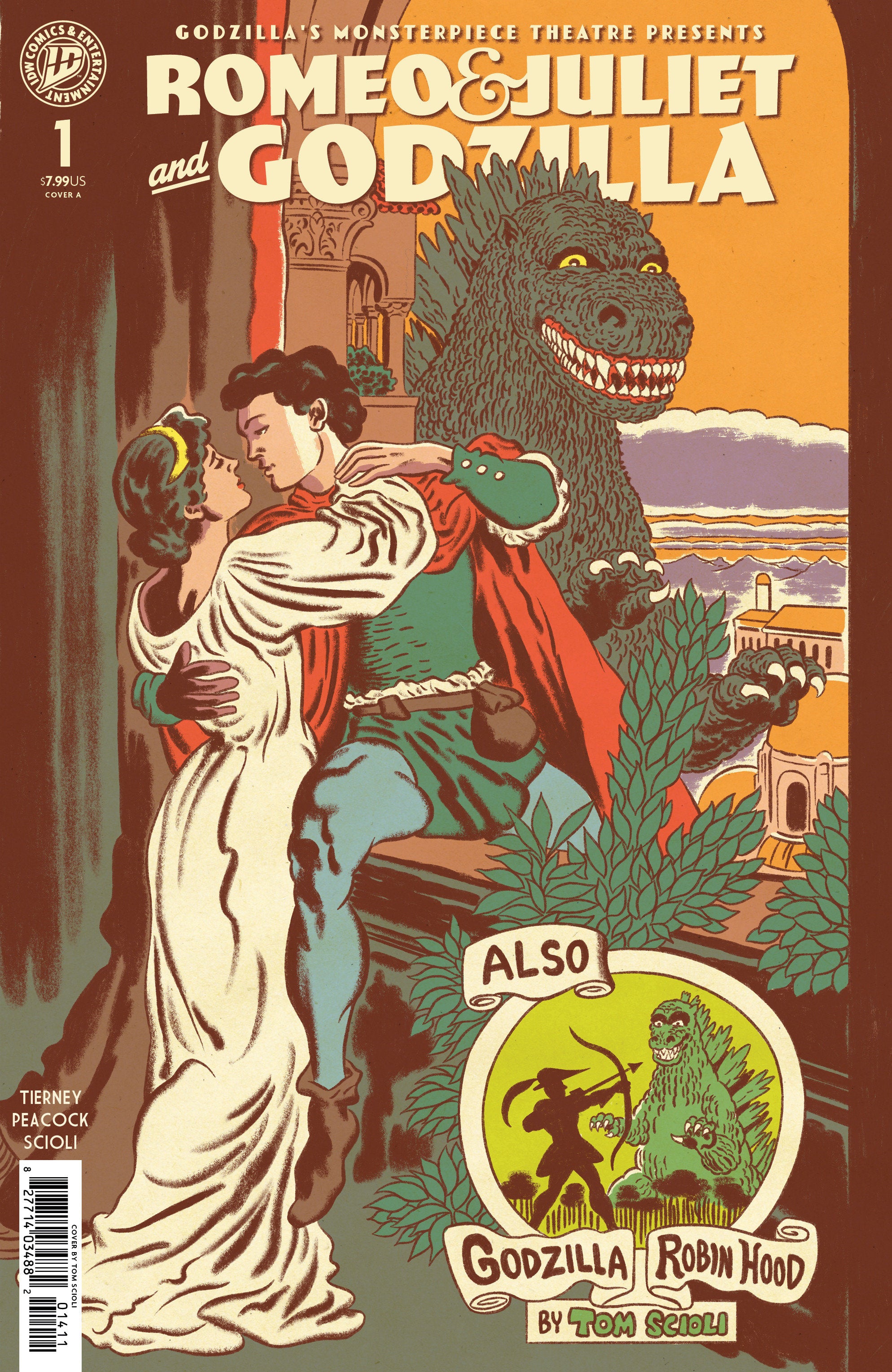 Godzilla Monsterpiece Theatre Presents Romeo & Juliet & Godzilla Cover A Scioli
