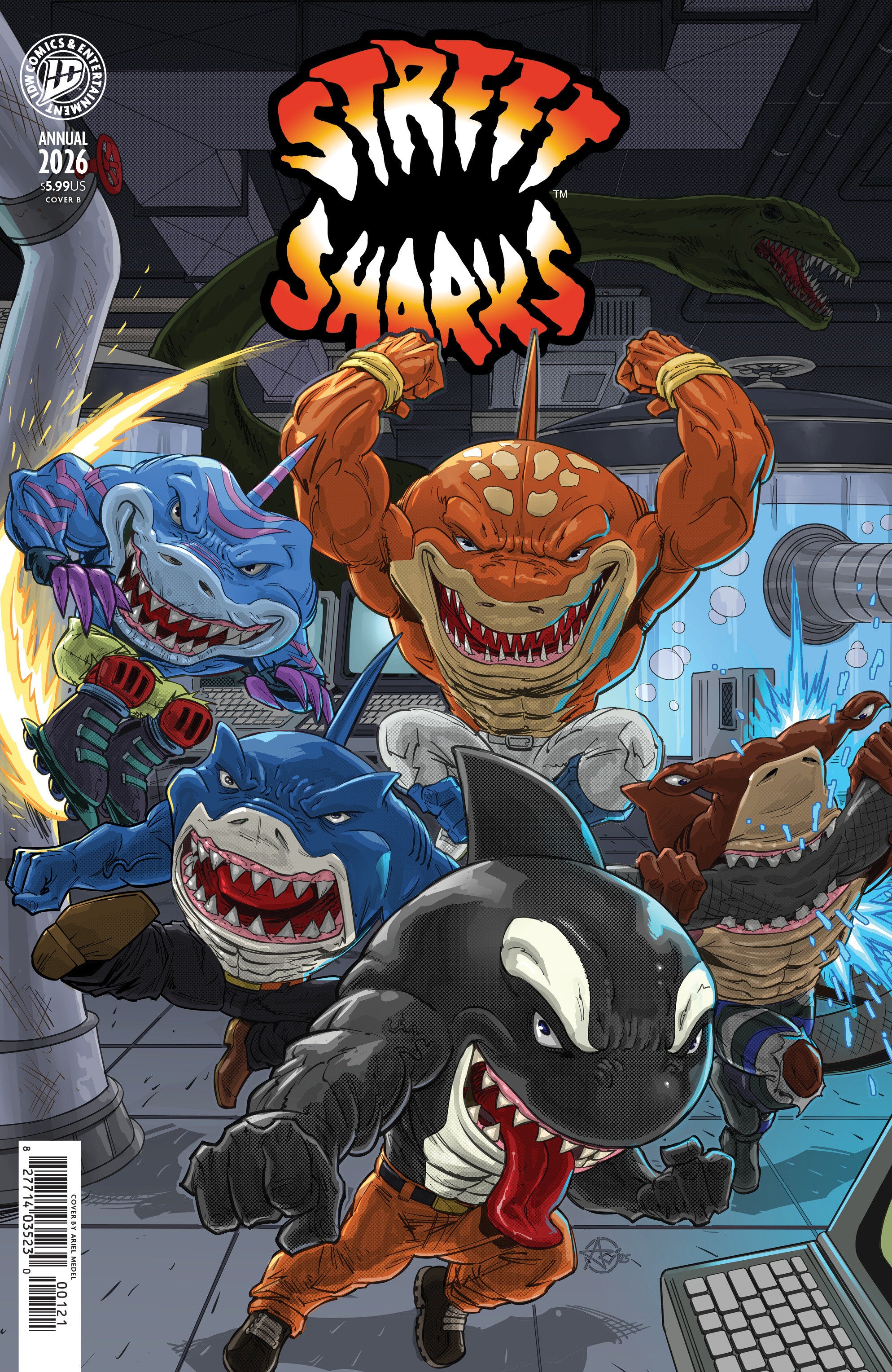 Street Sharks Annual 2026 Cover B Medel