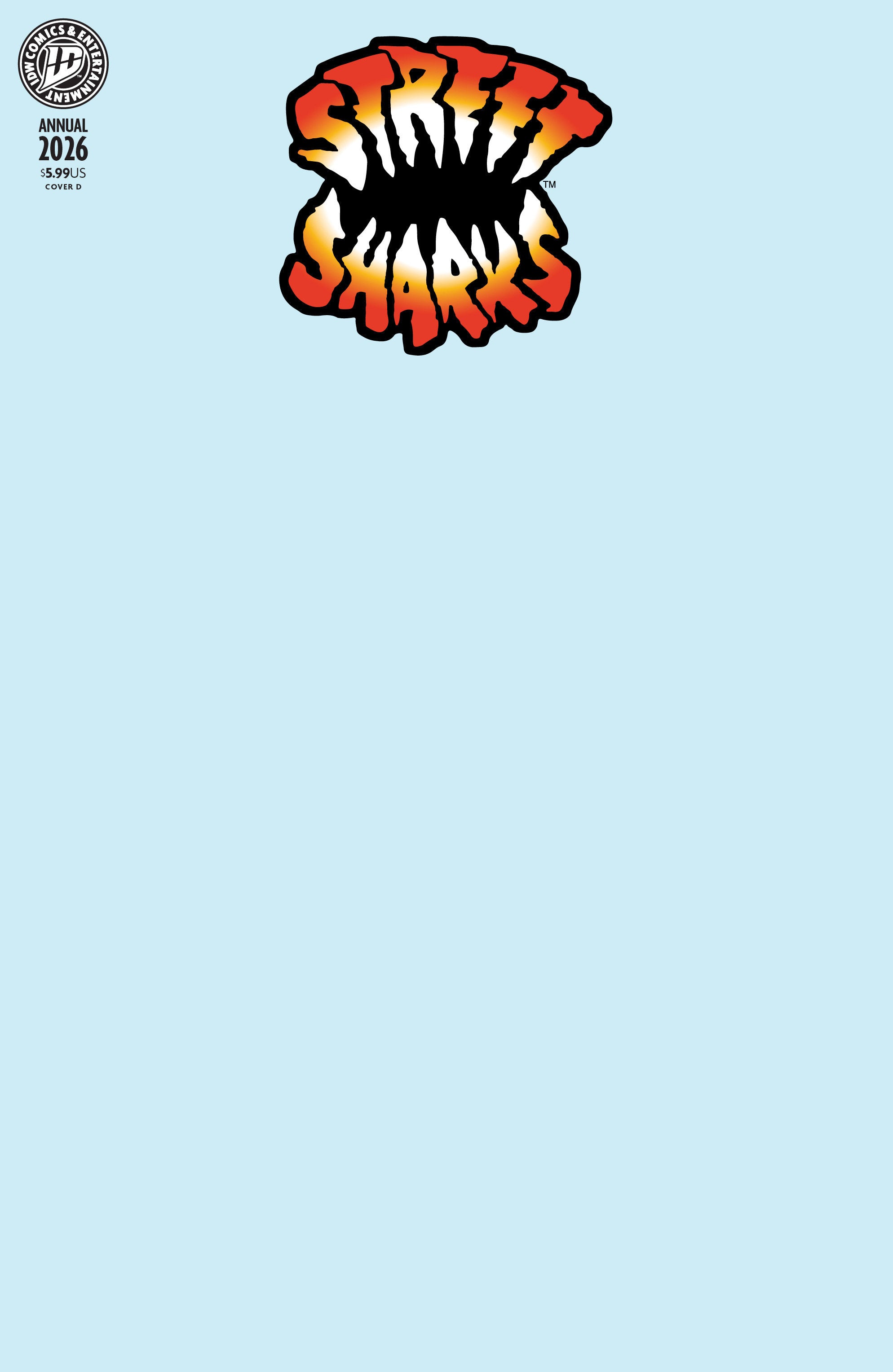 Street Sharks Annual 2026 Cover D Blank Sketch
