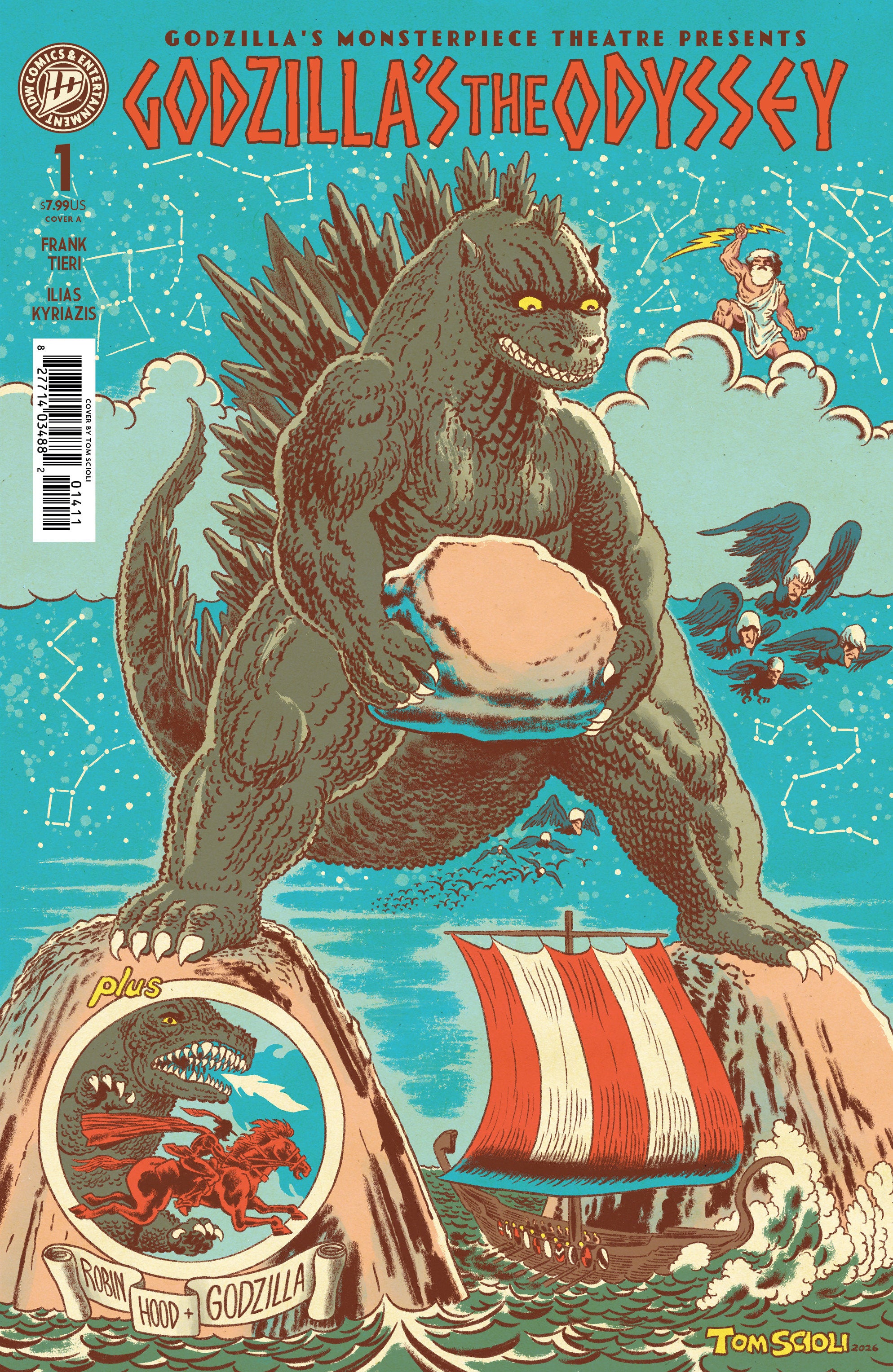 Godzilla’s Monsterpiece Theatre Presents The Odyssey Cover A Scioli