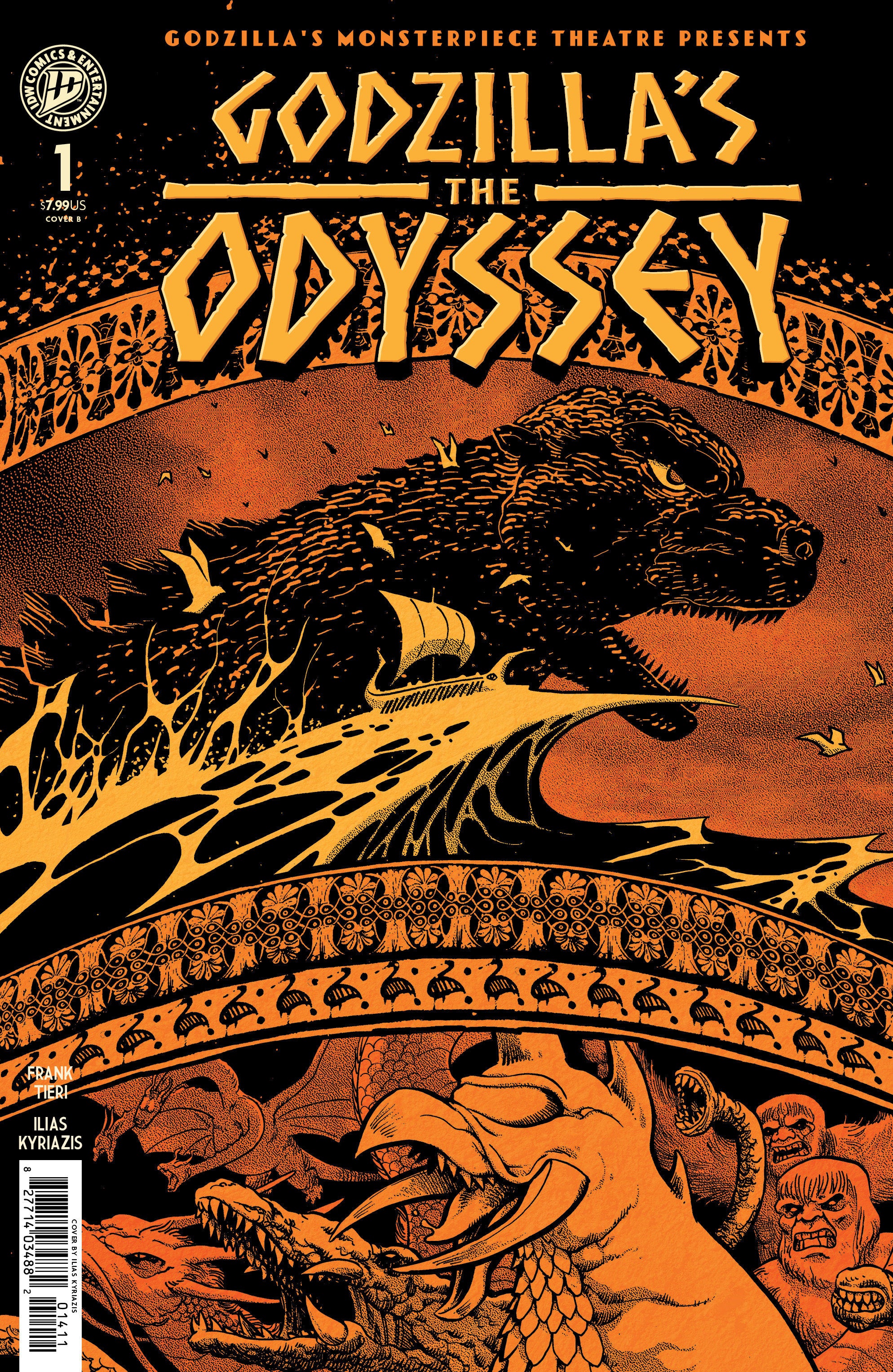 Godzilla’s Monsterpiece Theatre Presents The Odyssey Cover B Kyriazis