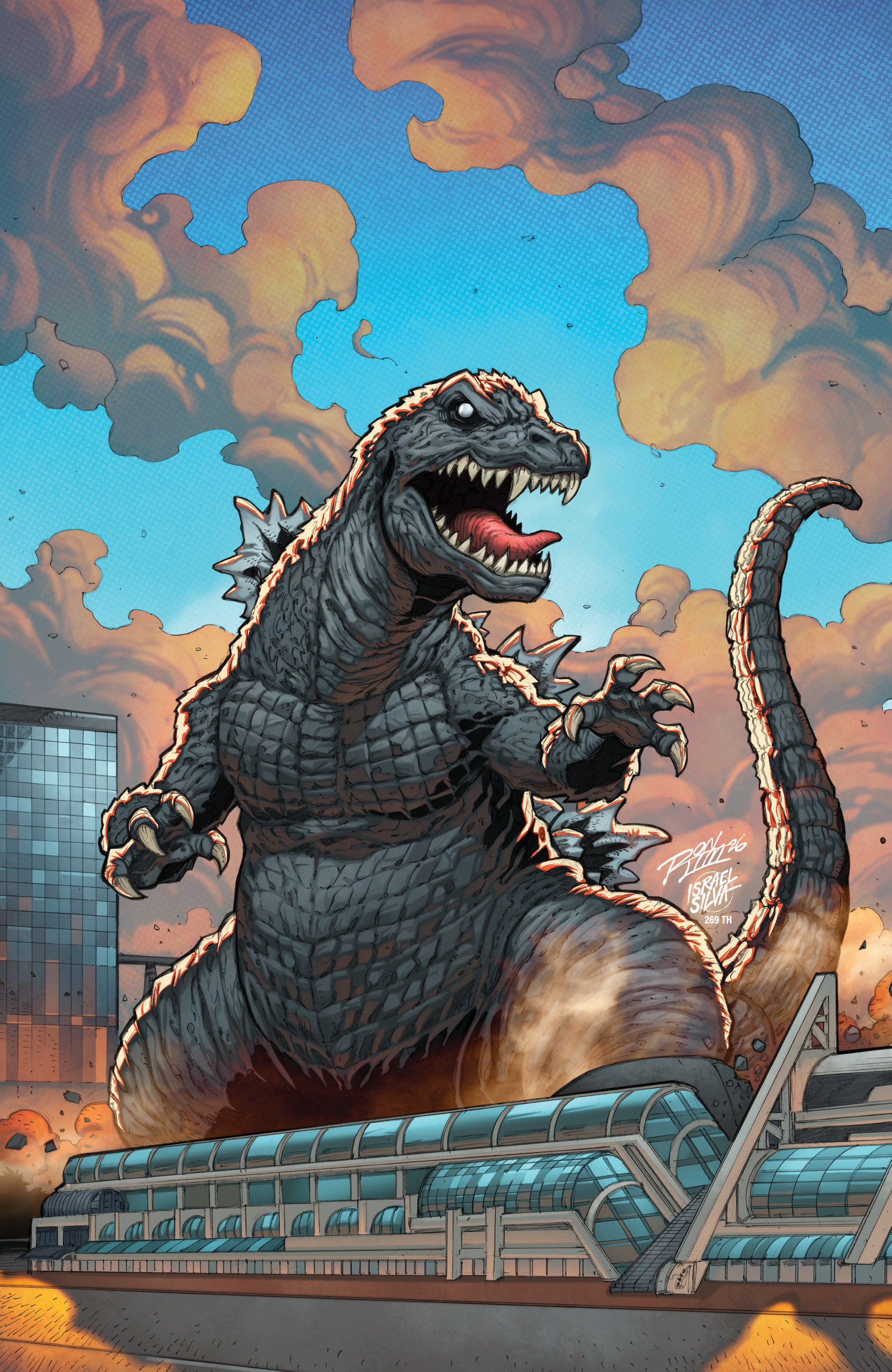 Godzilla vs America San Diego Incentive Cover 10 Copy Lim Full Art
