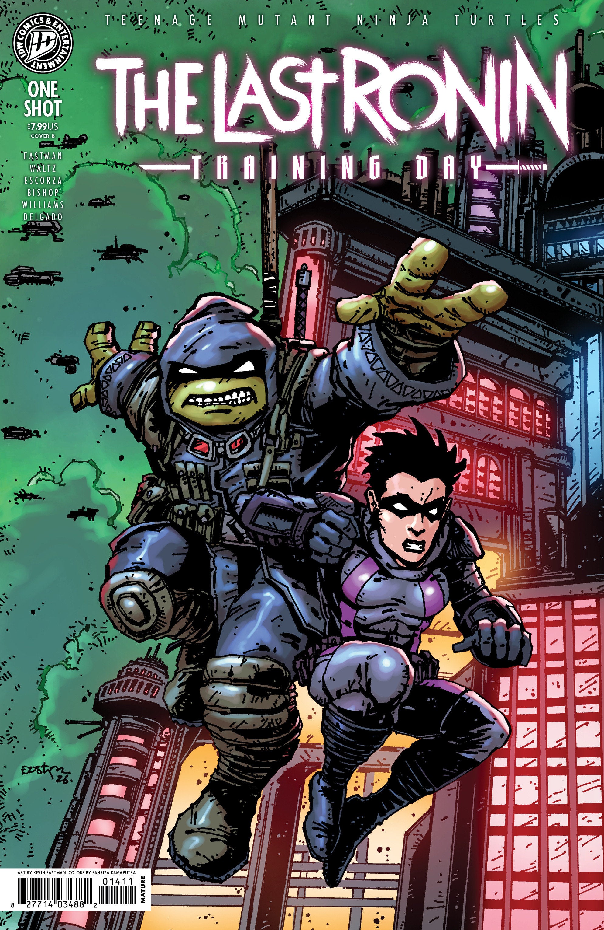 Teenage Mutant Ninja Turtles Last Ronin Training Day Cover B Eastman
