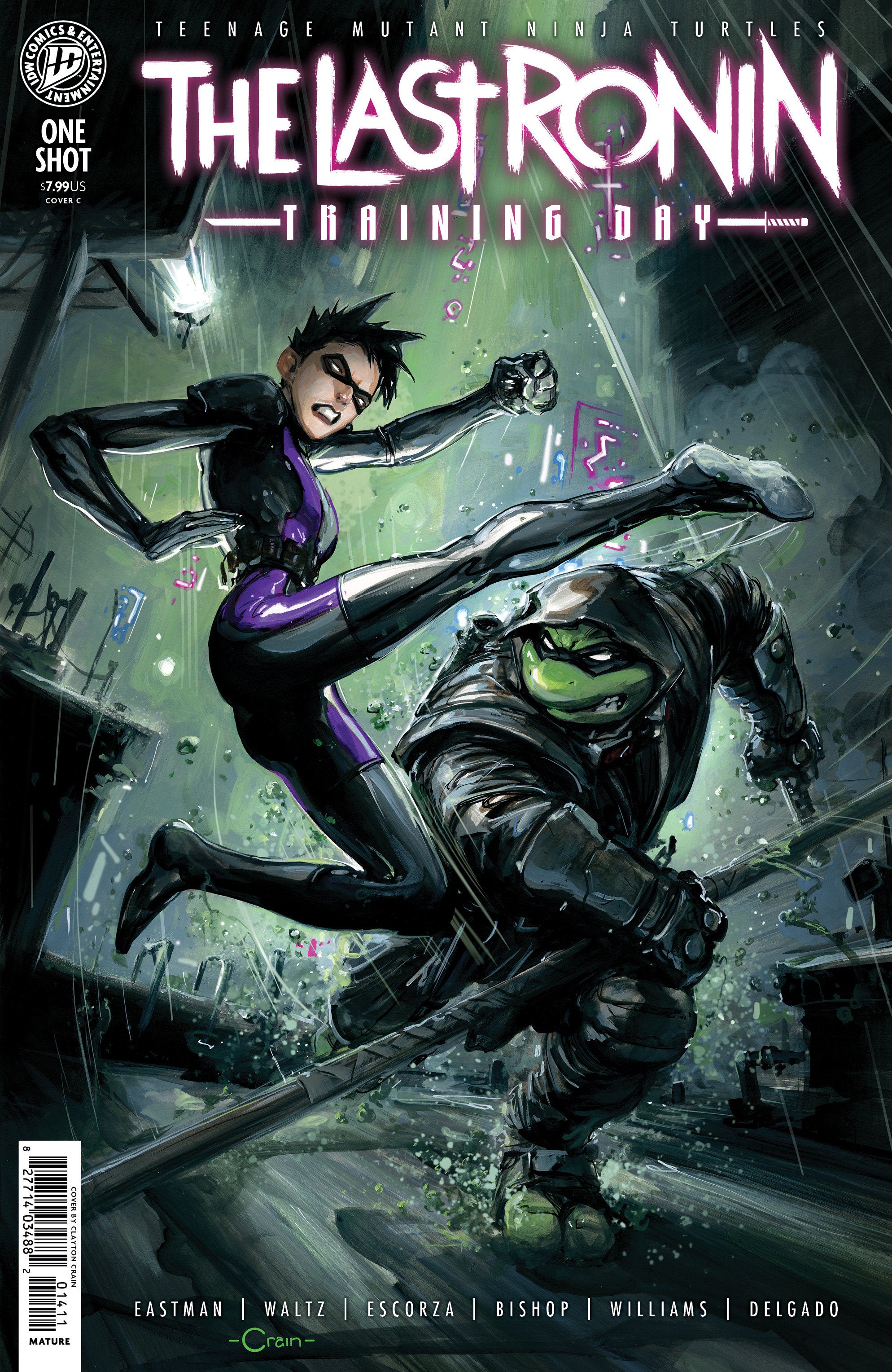Teenage Mutant Ninja Turtles Last Ronin Training Day Cover C Crain