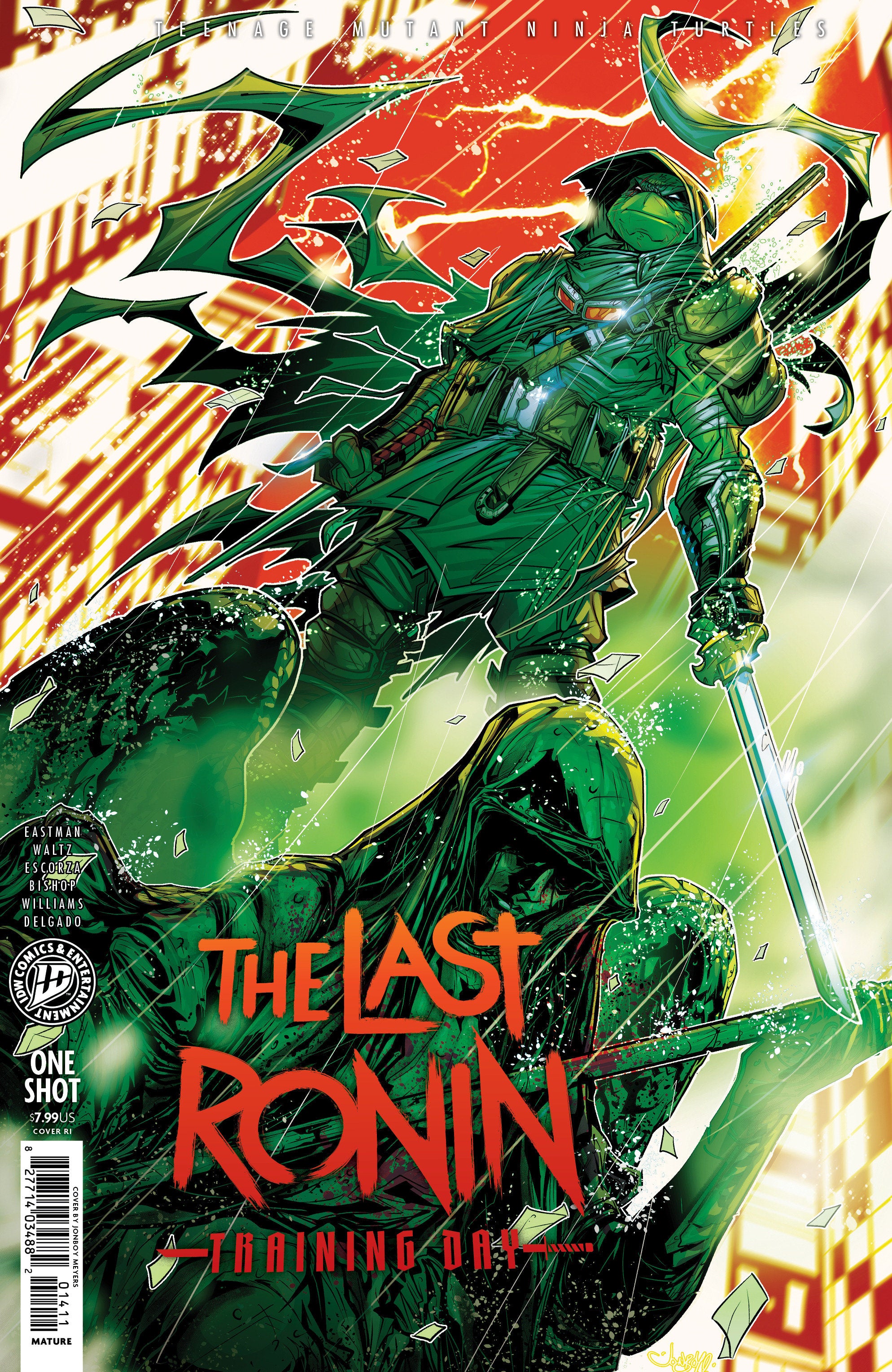 Teenage Mutant Ninja Turtles Last Ronin Training Day Cover RI Meyers 25 Copy Variant