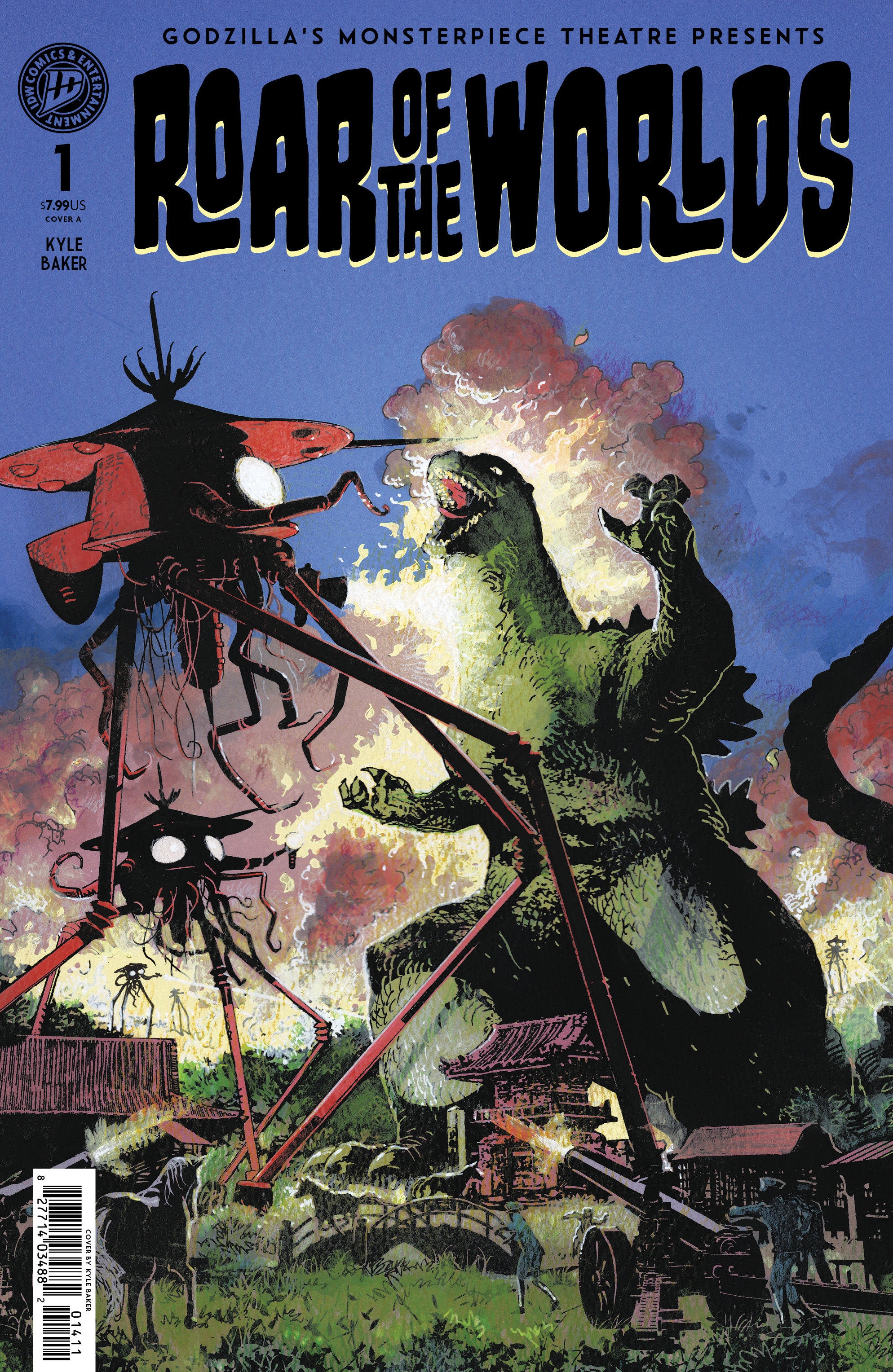 Godzilla Monsterpiece Theatre Presents Roar Of The Worlds Cover B Baker