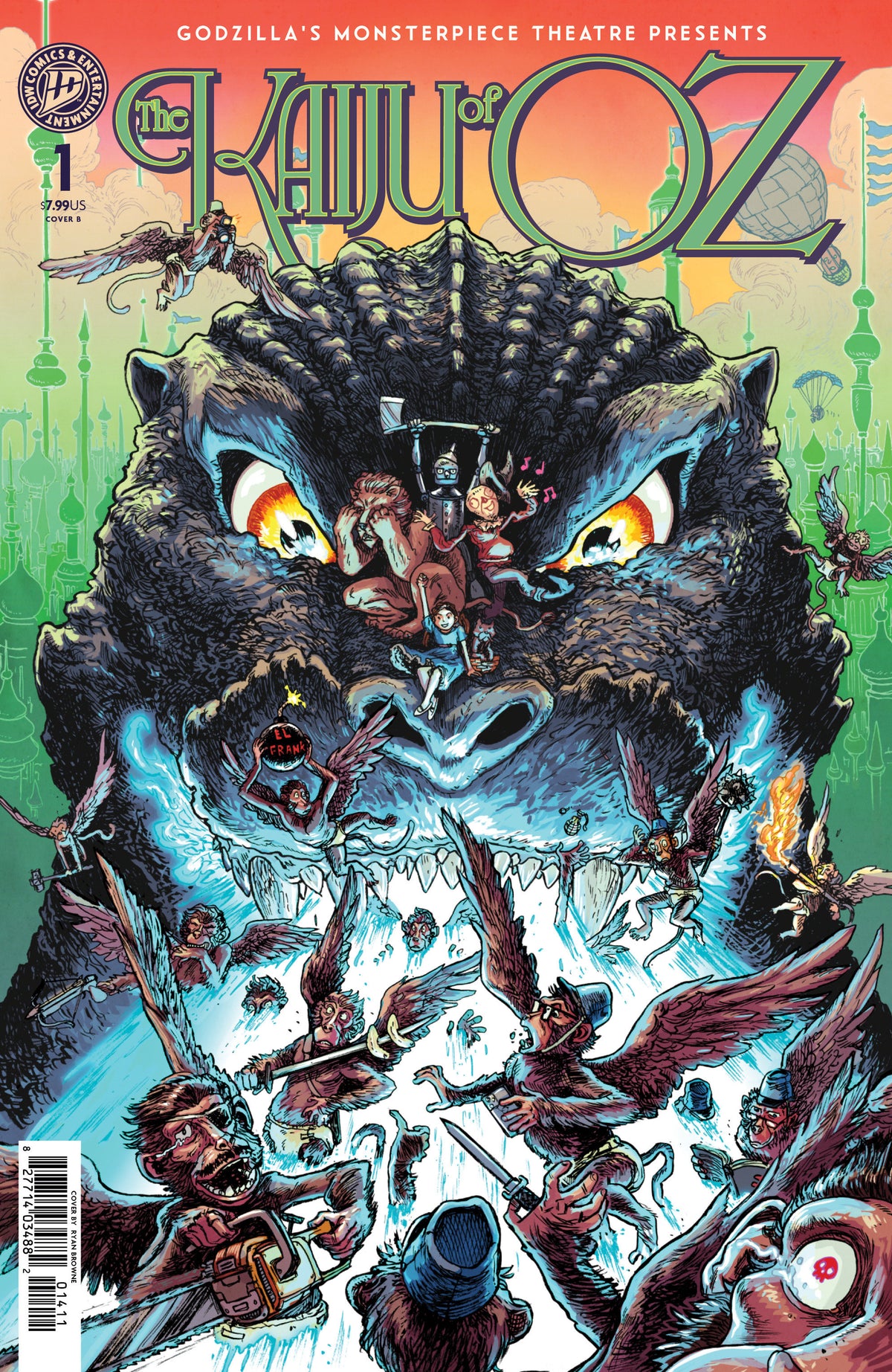 Godzilla Monsterpiece Theatre Presents Kaiju Of Oz Cover B Browne