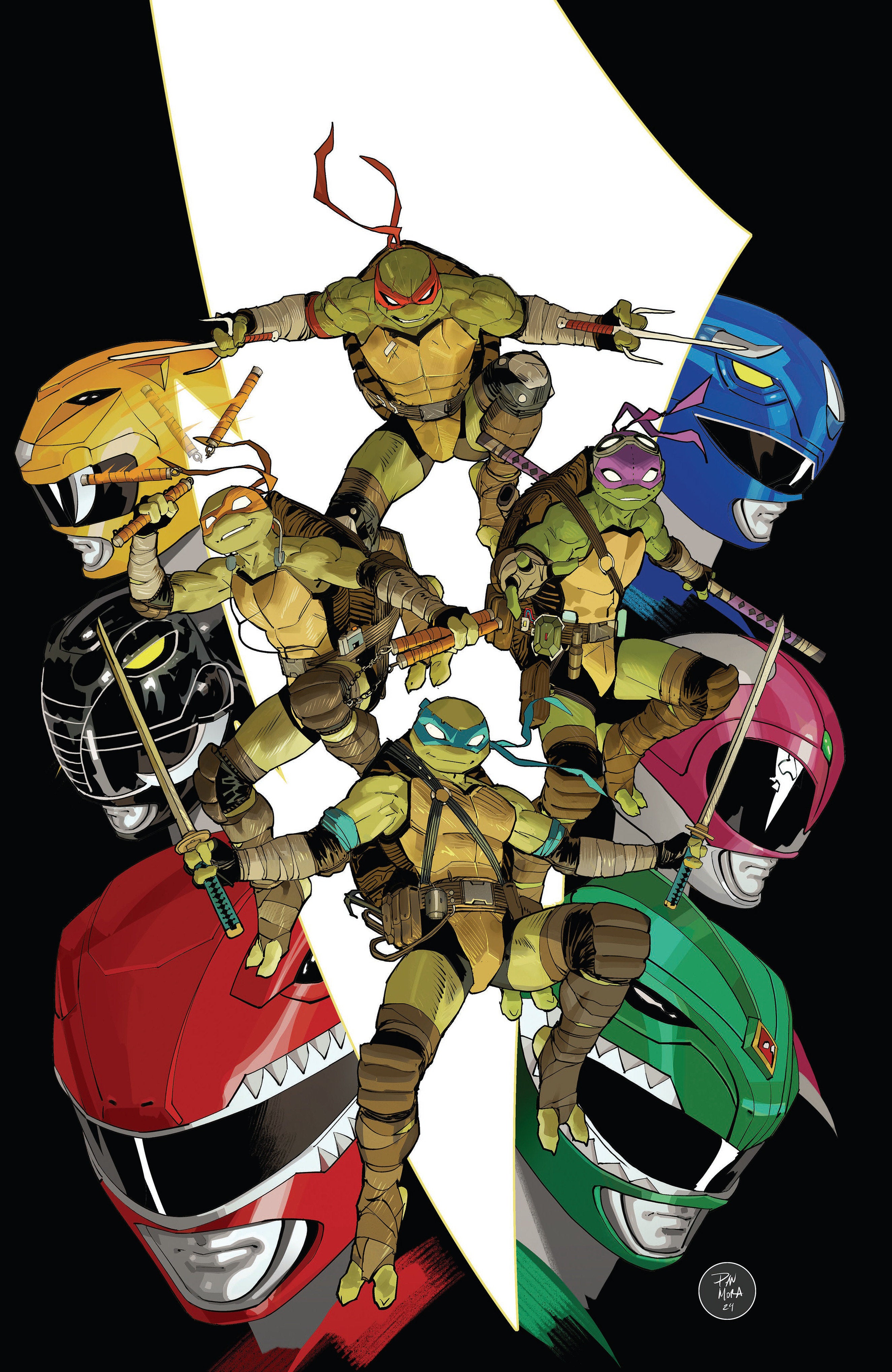 Mighty Morphin Power Rangers Teenage Mutant Ninja Turtles III #1 Cover O Unlockable