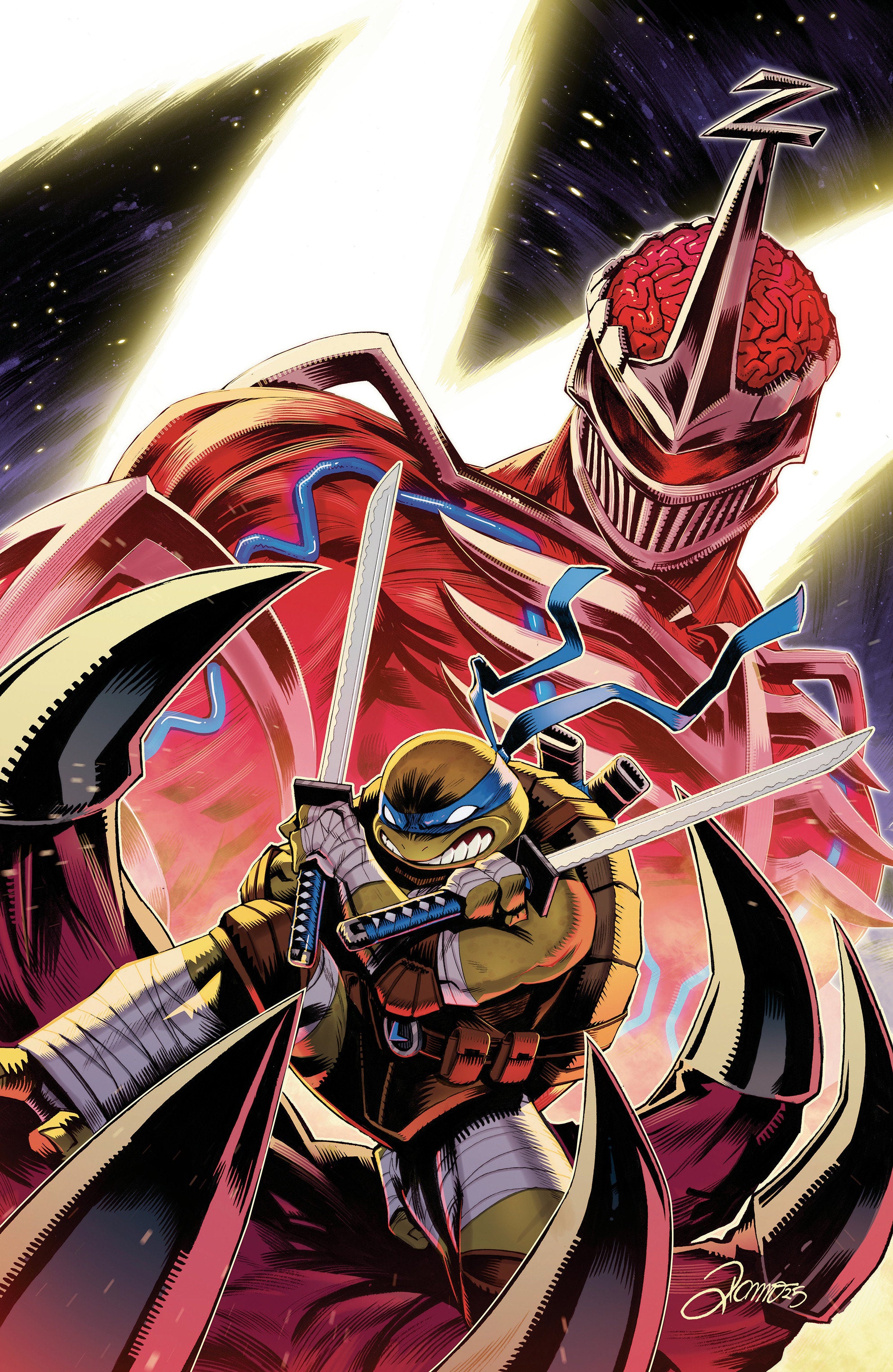 Mighty Morphin Power Rangers/Teenage Mutant Ninja Turtles III #3 Cover D Foil