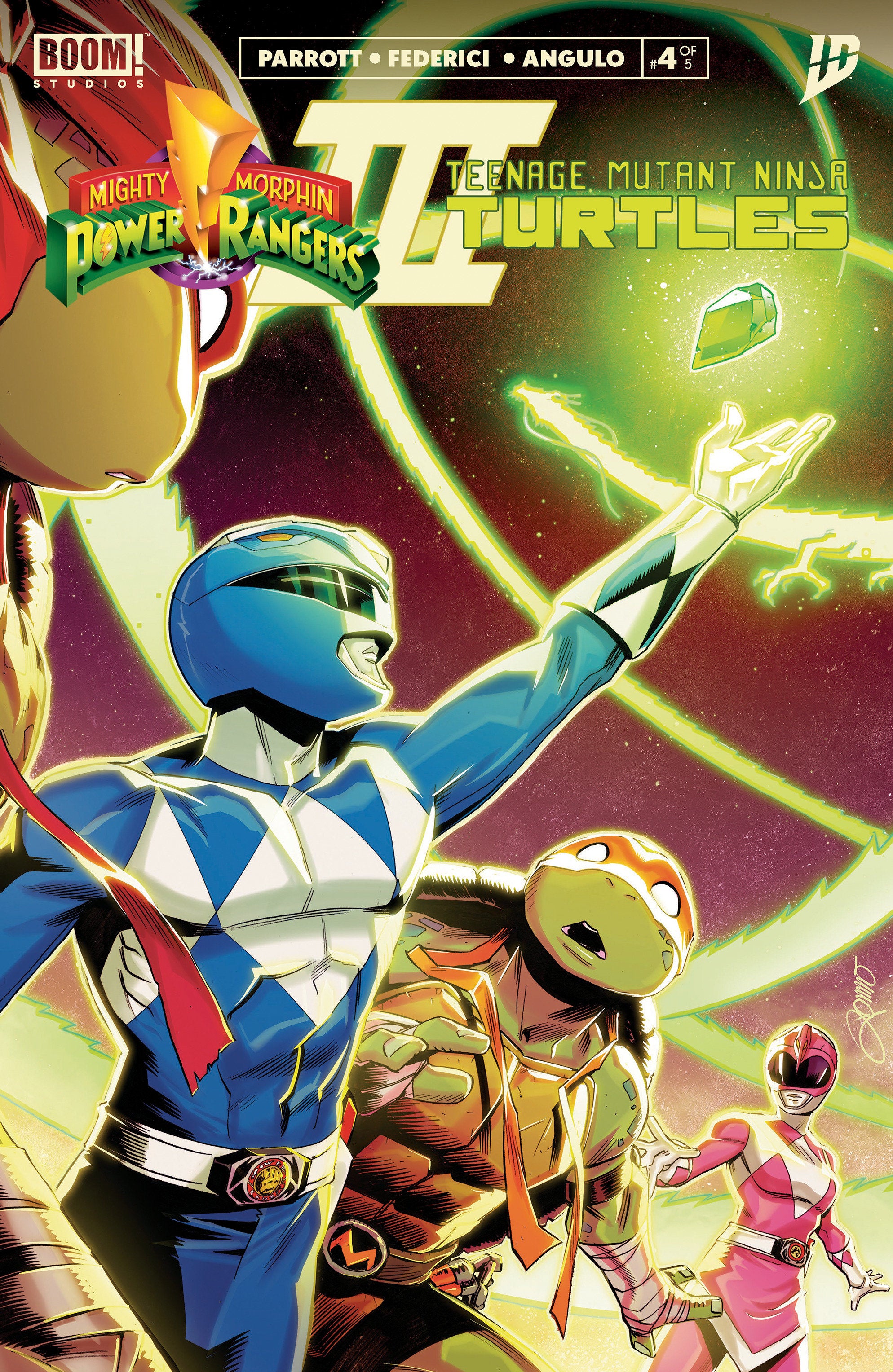 Mighty Morphin Power Rangers Teenage Mutant Ninja Turtles III #4 Cover A Zonno