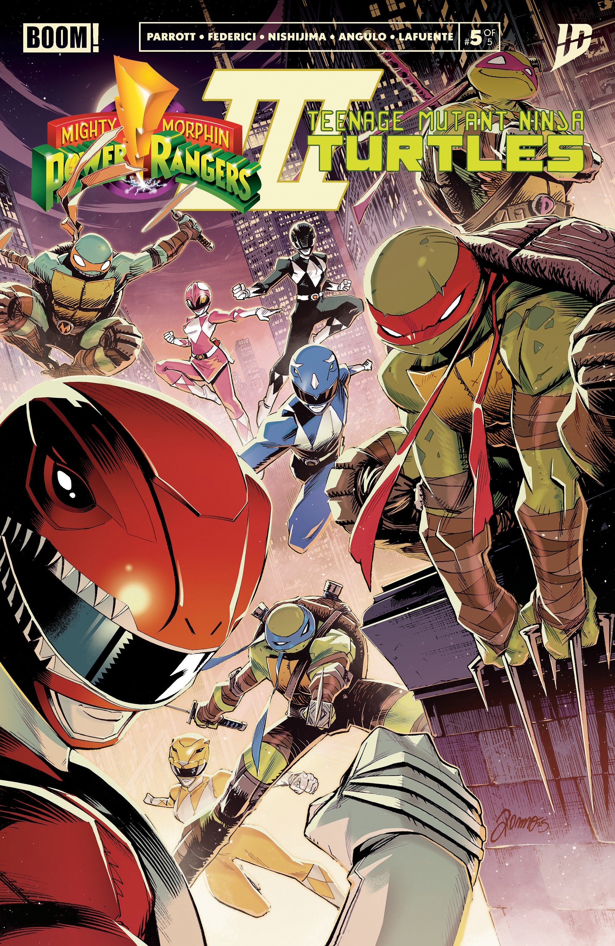 Mighty Morphin Power Rangers/Teenage Mutant Ninja Turtles III #5 Cover A Zonno