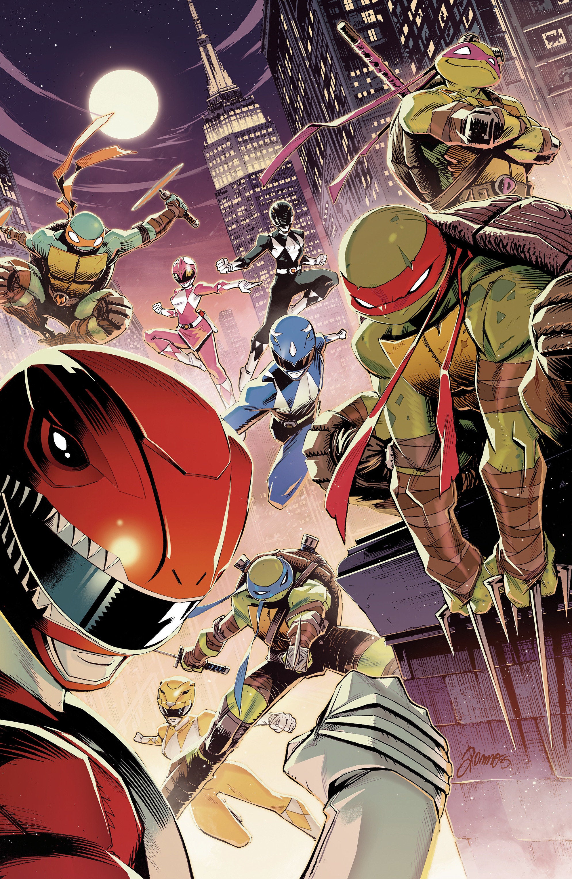 Mighty Morphin Power Rangers/Teenage Mutant Ninja Turtles III #5 Cover C Foil