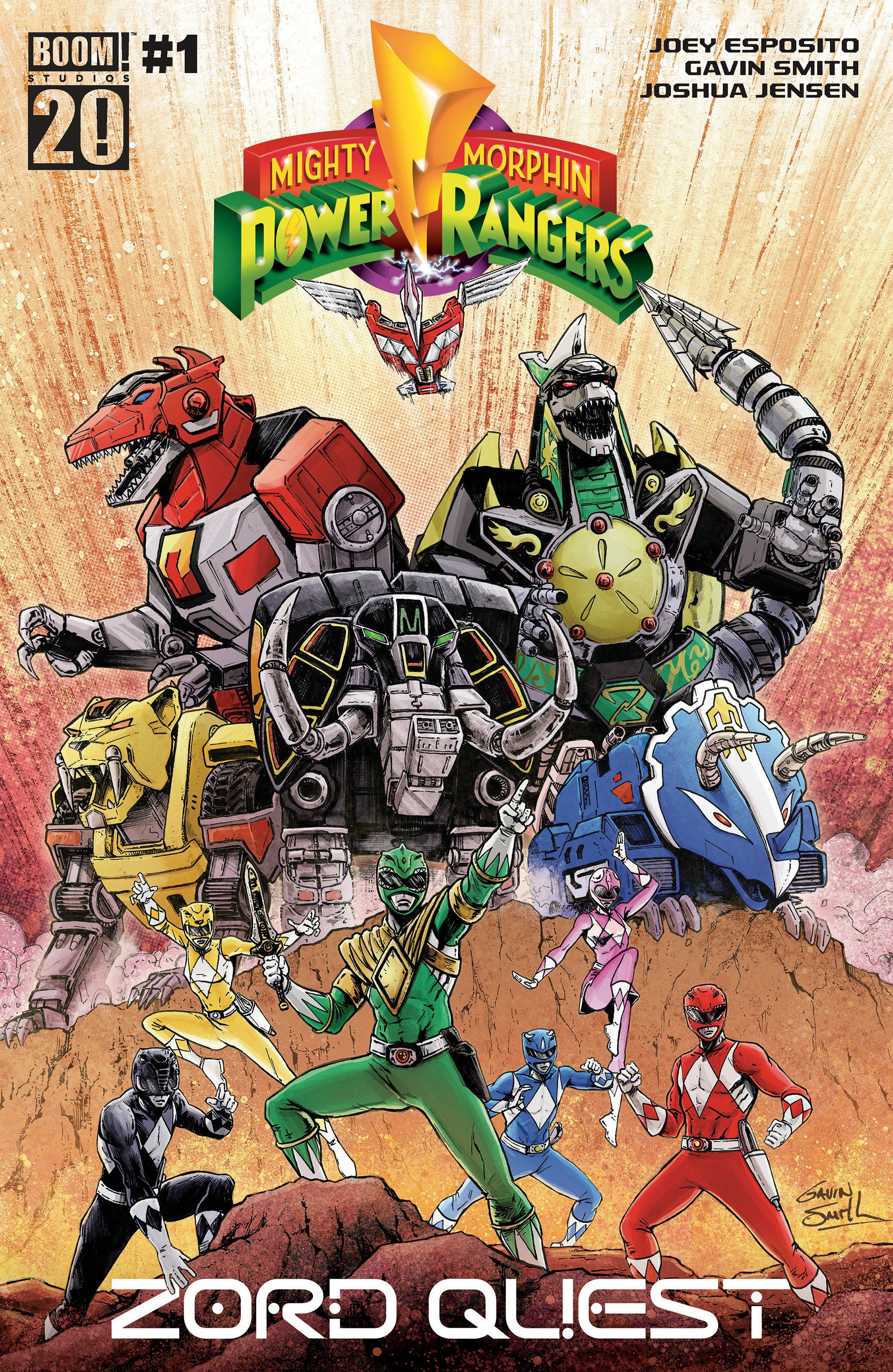 Mighty Morphin Power Rangers Zord Quest #1 Cover A Smith