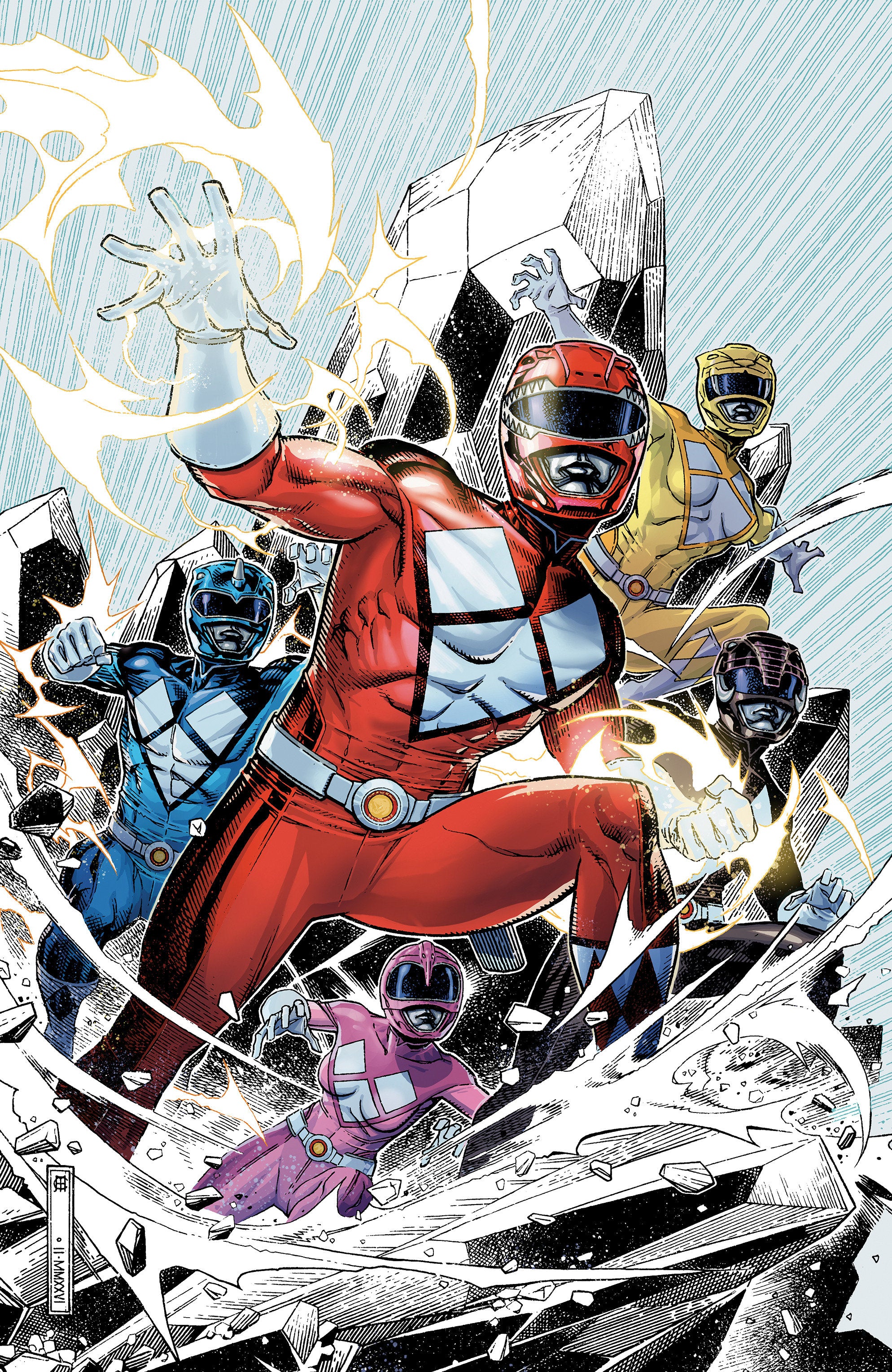 Mighty Morphin Power Rangers (2026) #1 Cover E Foil Variant