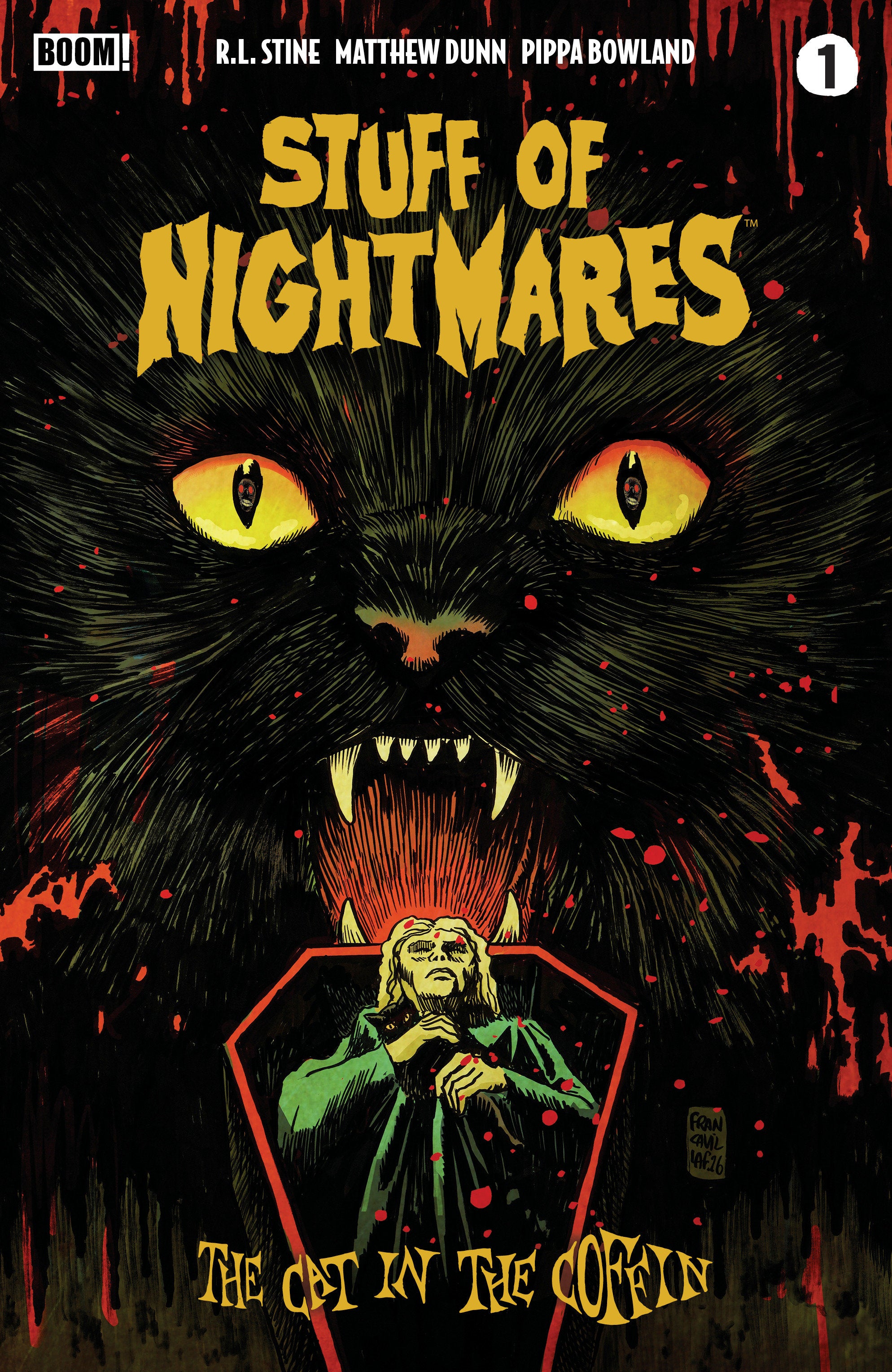 Stuff Of Nightmares Cat In The Coffin #1 Cover A Francavilla