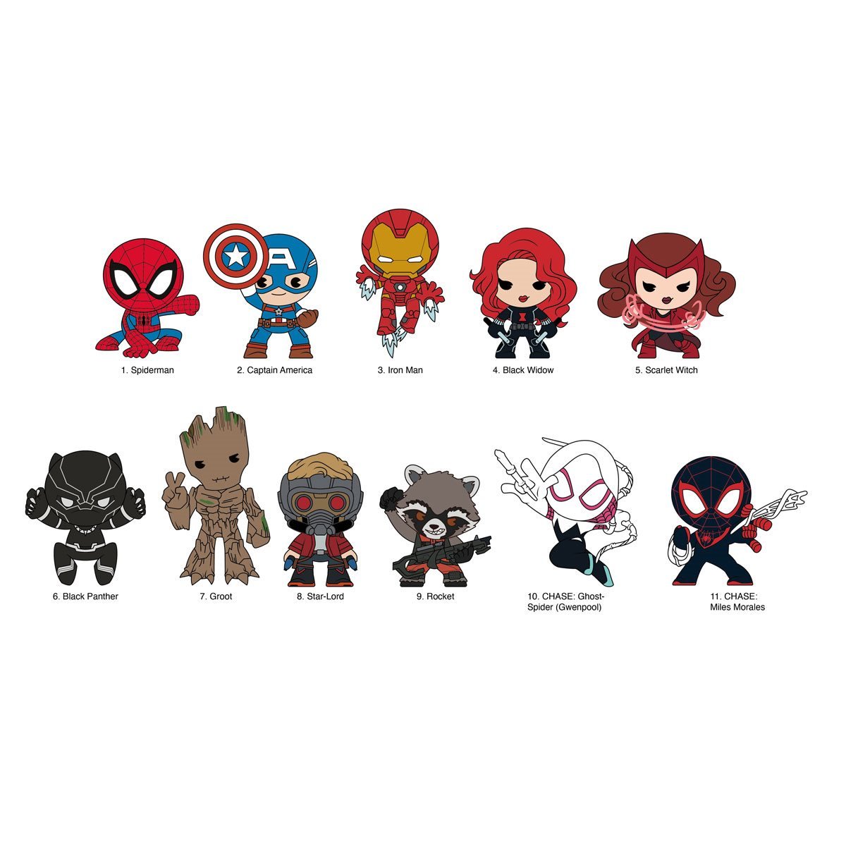 Marvel 85th Anniversary 3D Foam Bag Clip Keychain Blind Bag