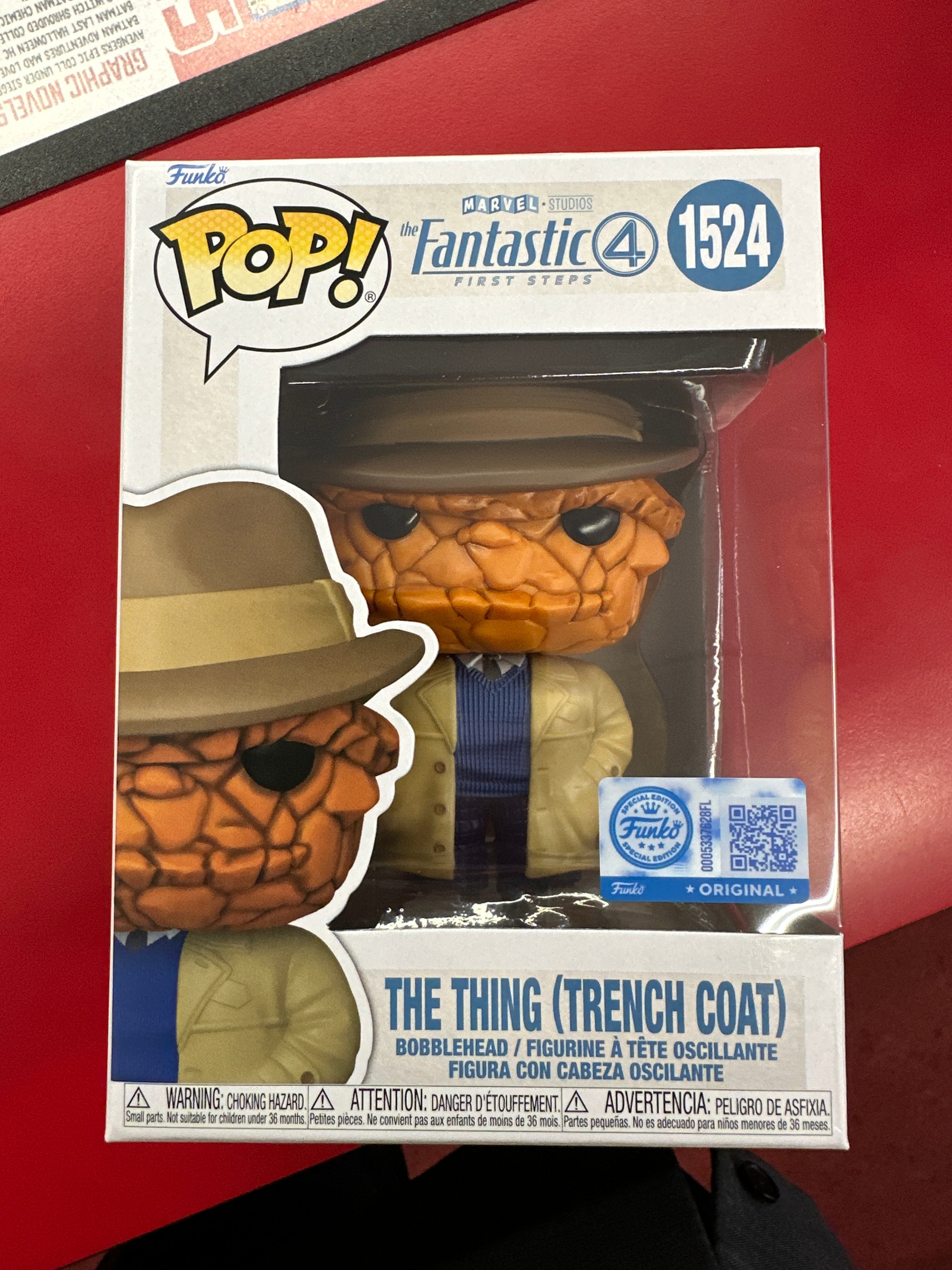 Pop Marvel Fantastic Four First Steps Thing (Trenchcoat) Figure