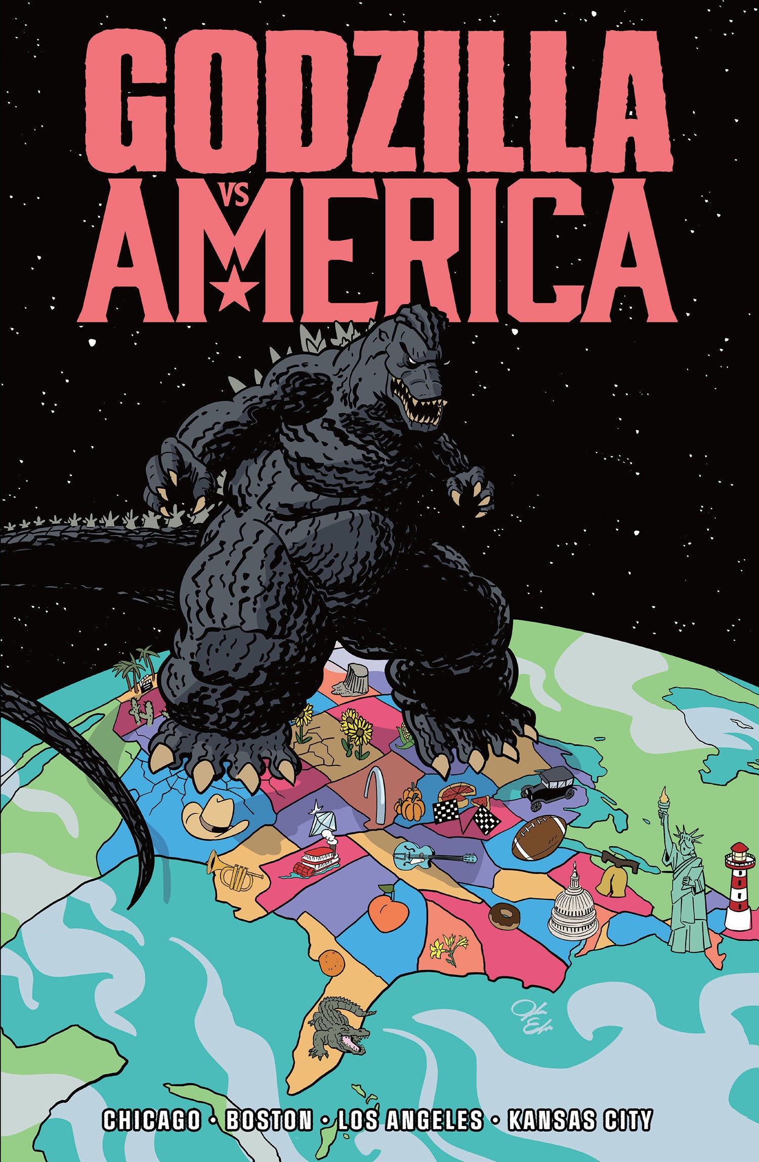 Godzilla vs America TPB Boston Chicago Kansas City Los Angeles
