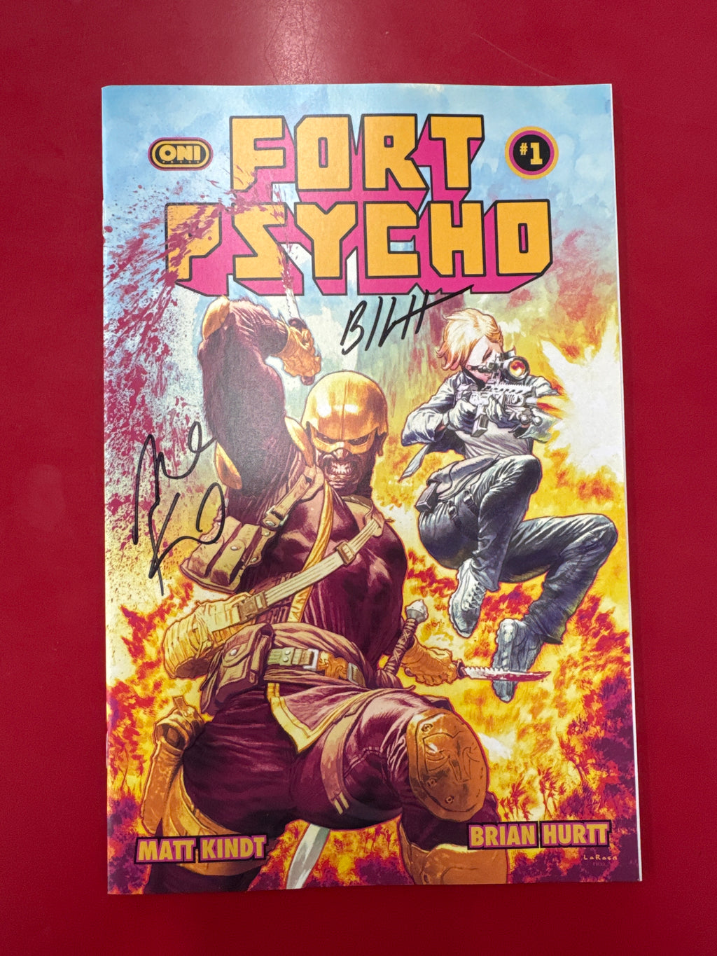 Fort Psycho #1 Cover B Lewis Larosa Variant *DOUBLE-SIGNED*