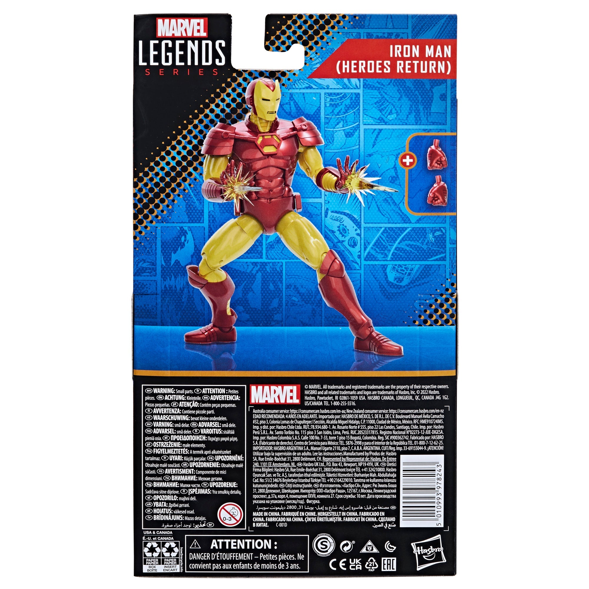 Marvel Legends Iron Man (Heroes Return) (Totally Awesome Hulk BAF)