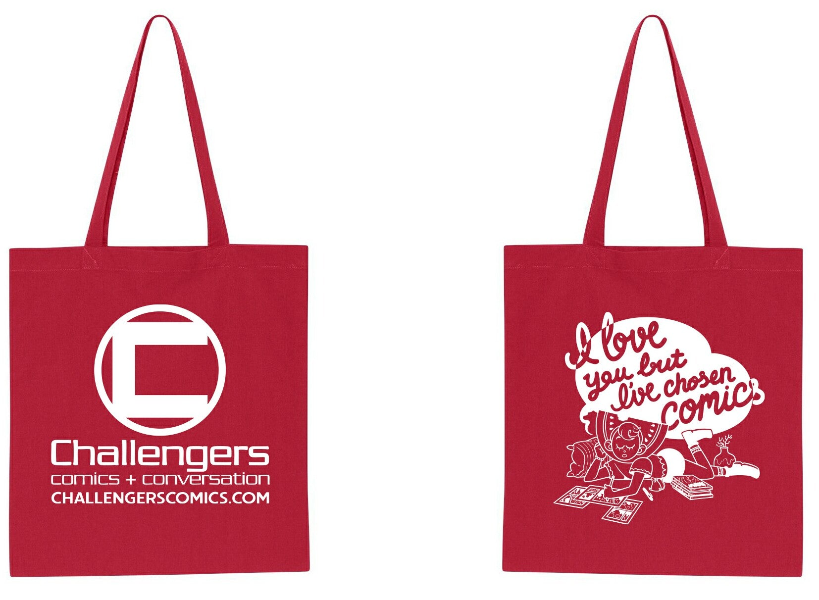 Challengers "I Love You" Tote Bag
