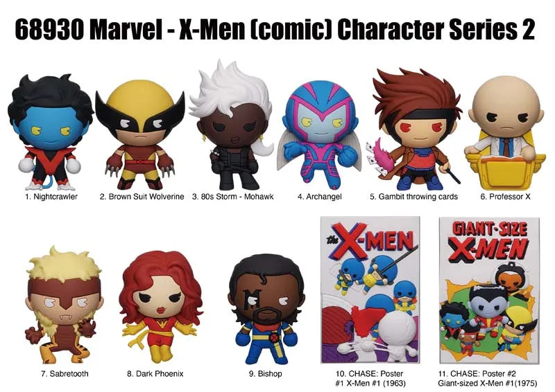 X-Men Classic Series 2 3D Foam Bag Clip Keychain – Challengers Comics
