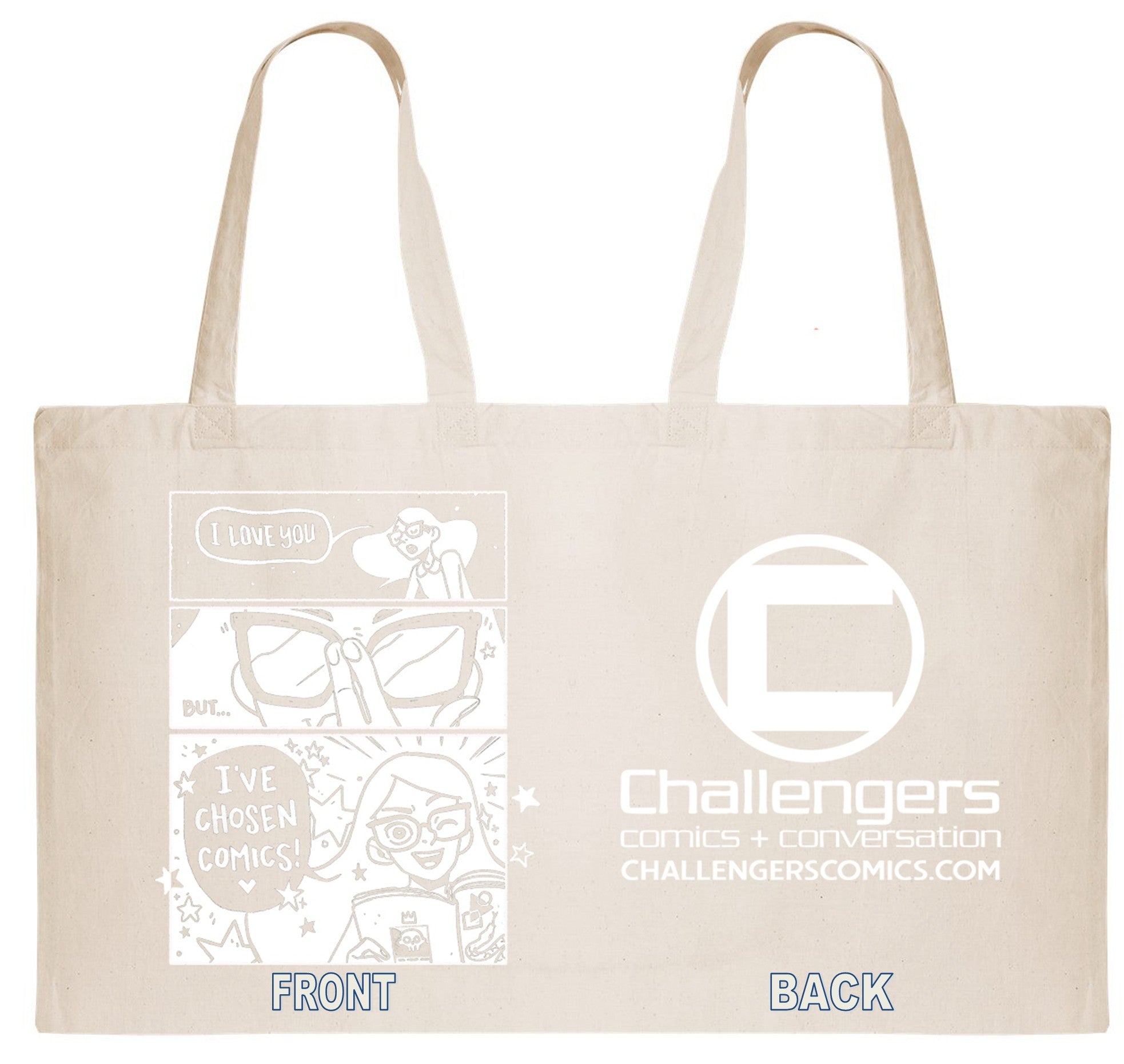 Challengers "I Love You" Tote Bag