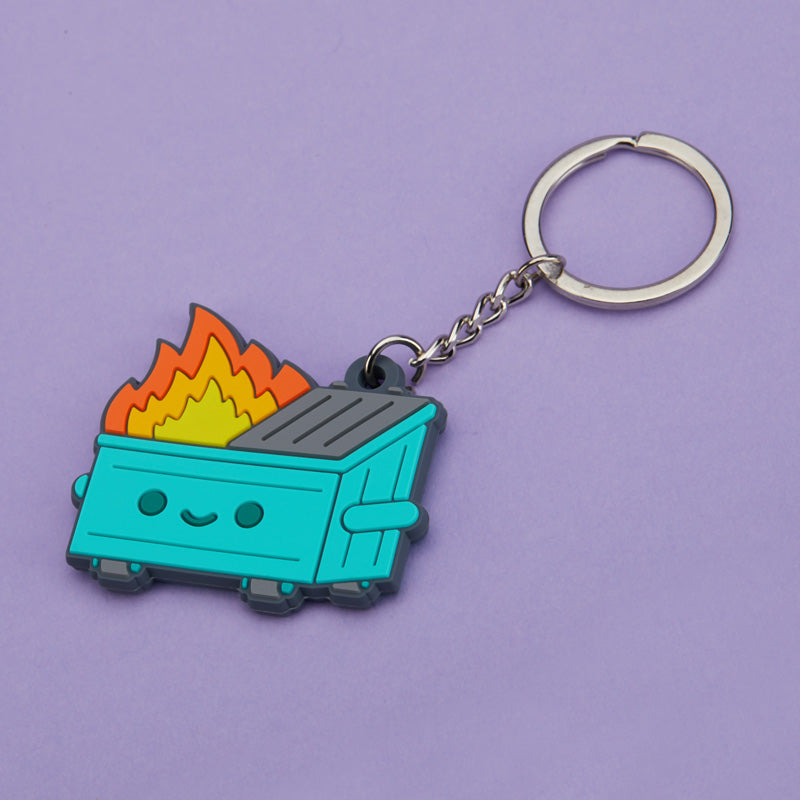 Dumpster Fire Keychain