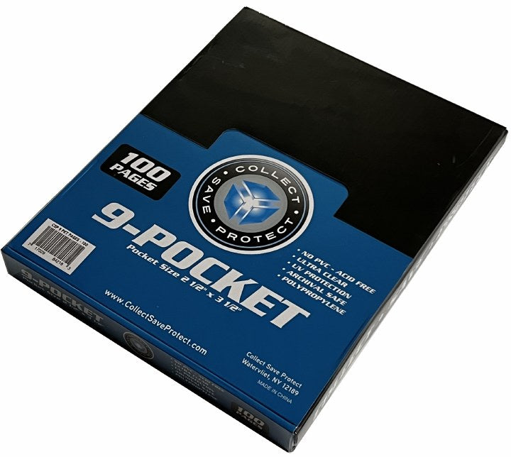 9-Pocket Card Binder Page (100)