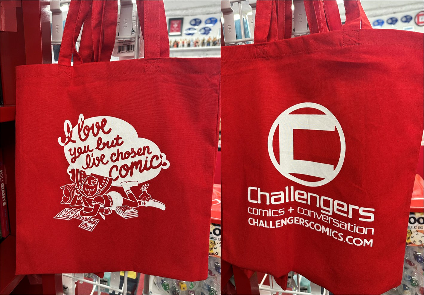 Challengers "I Love You" Tote Bag