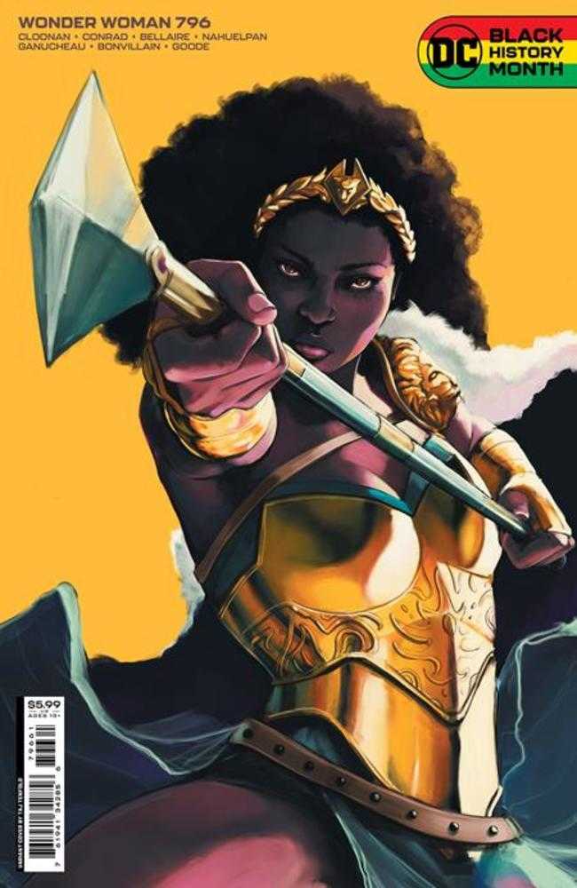 Wonder Woman #796 Cover D Taj Tenfold Black History Month Card Stock Variant