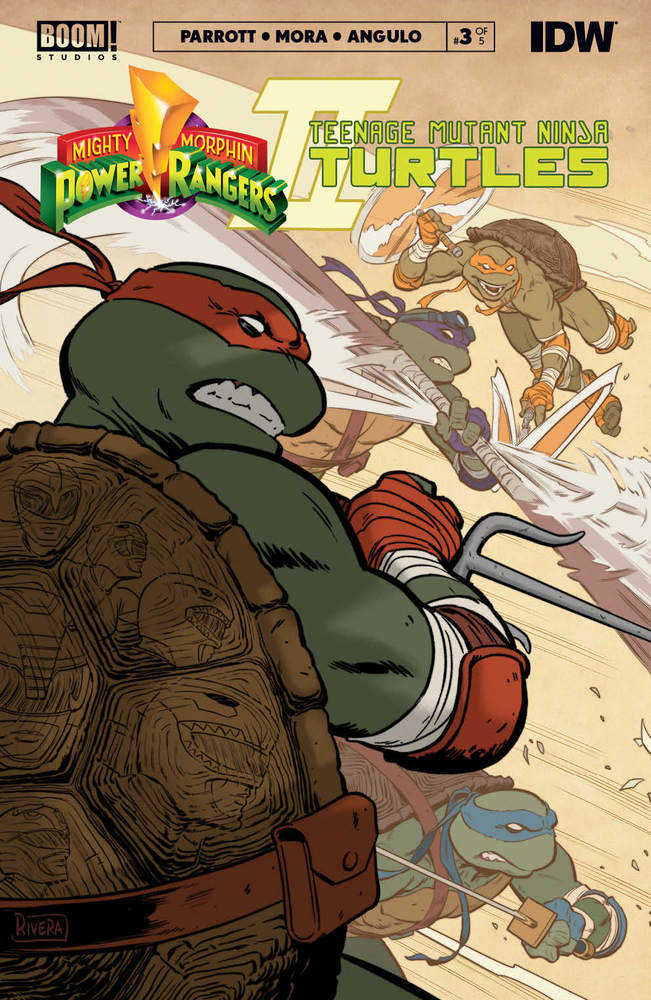 Mmpr Teenage Mutant Ninja Turtles II #3 (Of 5) Cover D Teenage Mutant Ninja Turtles Variant Rivera