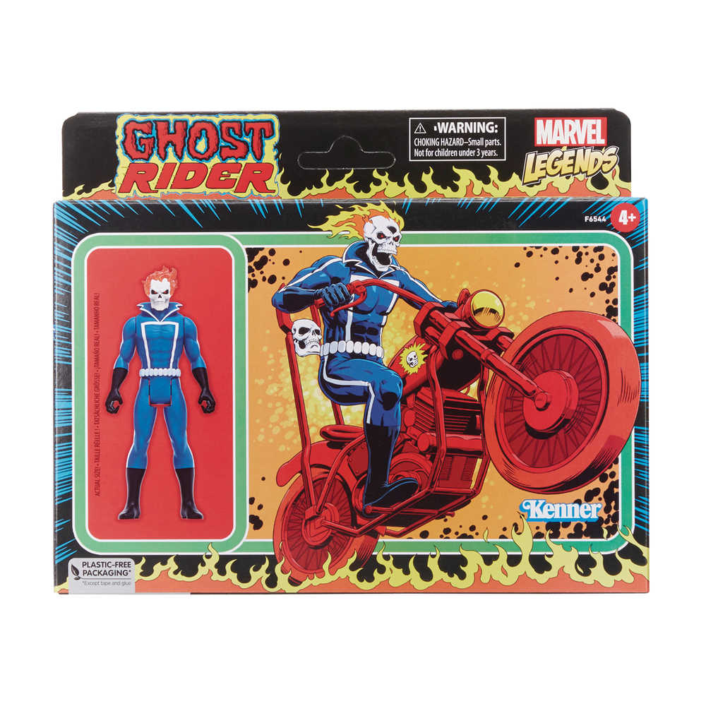 Marvel Retro Legends 3-3/4in Ghost Rider W/Cycle