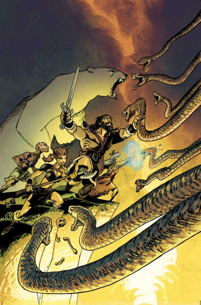 Mighty Barbarians #1 Cover F 10 Copy Vatine Full Art Variant Edition (Mature)