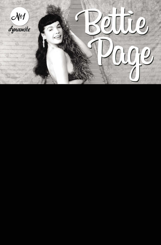Bettie Page #1 Cover O Photo Black Bag (Mature)