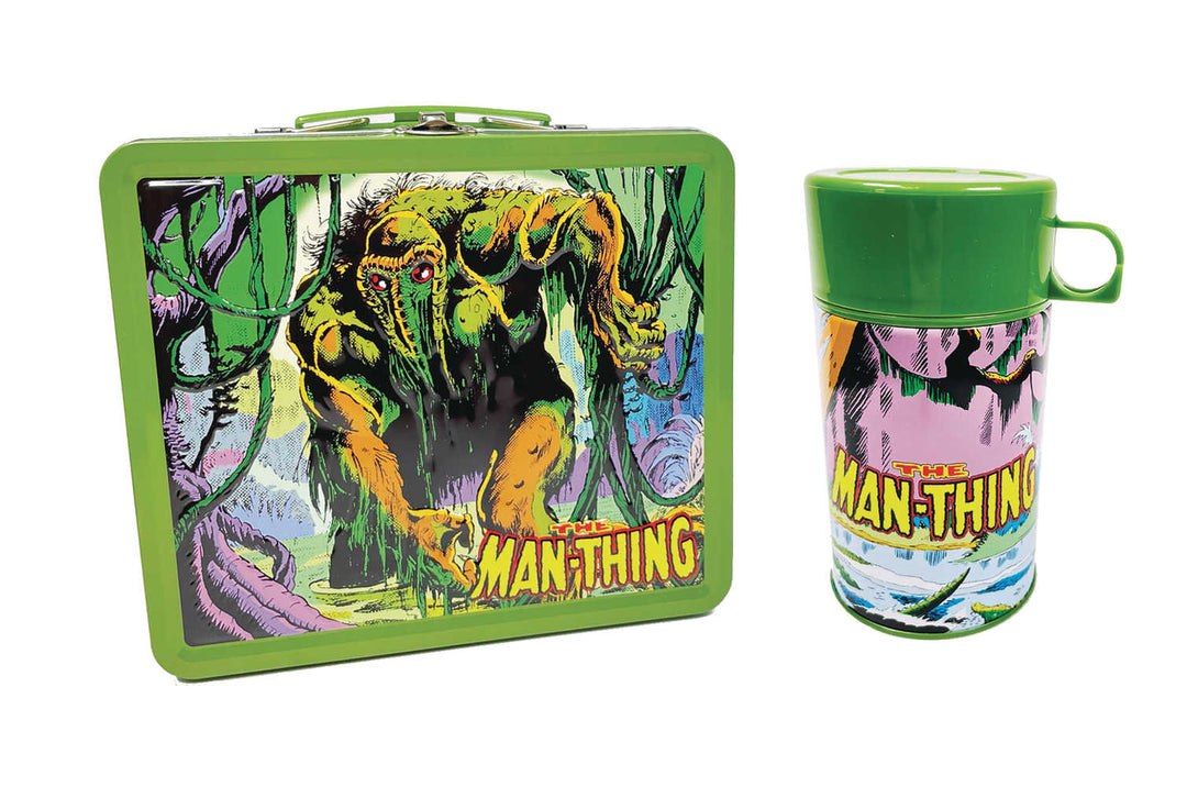 SDCC 2023 Tin Titans Marvel Man-Thing Previews Exclusive Lunchbox & Bev Container