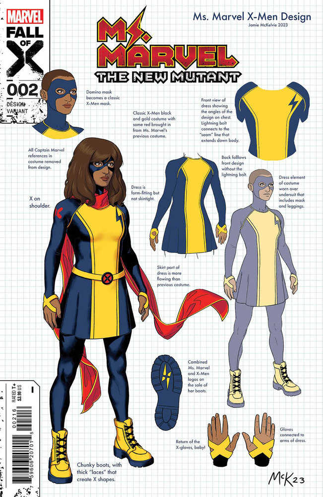 Ms Marvel The New Mutant #2 10 Copy Jamie Mckelvie Design Variant