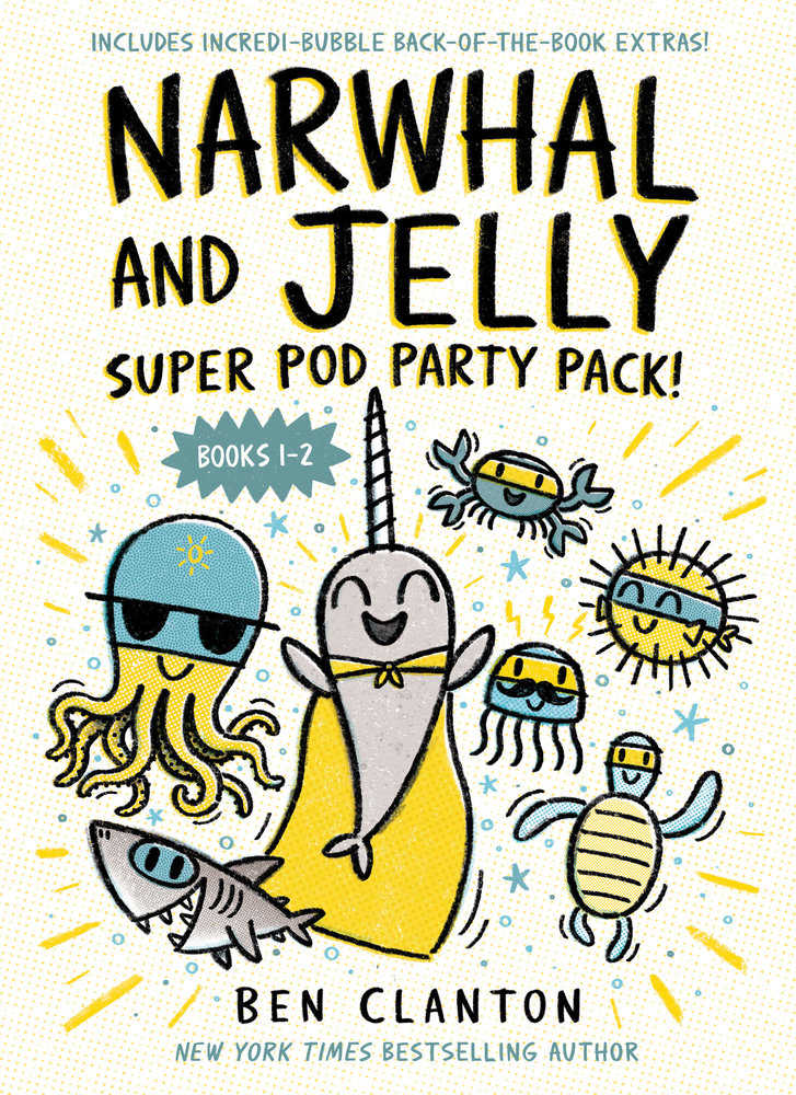 Narwhal And Jelly Super Pod Party Pack (Paperback Books 1 & 2)