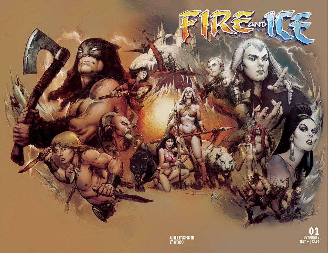 Fire And Ice #1 Cover Y 5 Copy Foc Variant Edition Manco Wrap