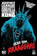 Justice League vs Godzilla vs Kong #1 (Of 7) Cover F Christian Duce Godzilla Roar Sound Fx Gatefold Variant Allocations May Occur