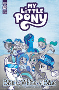My Little Pony Black White & Blue Cover A (Garbowska)