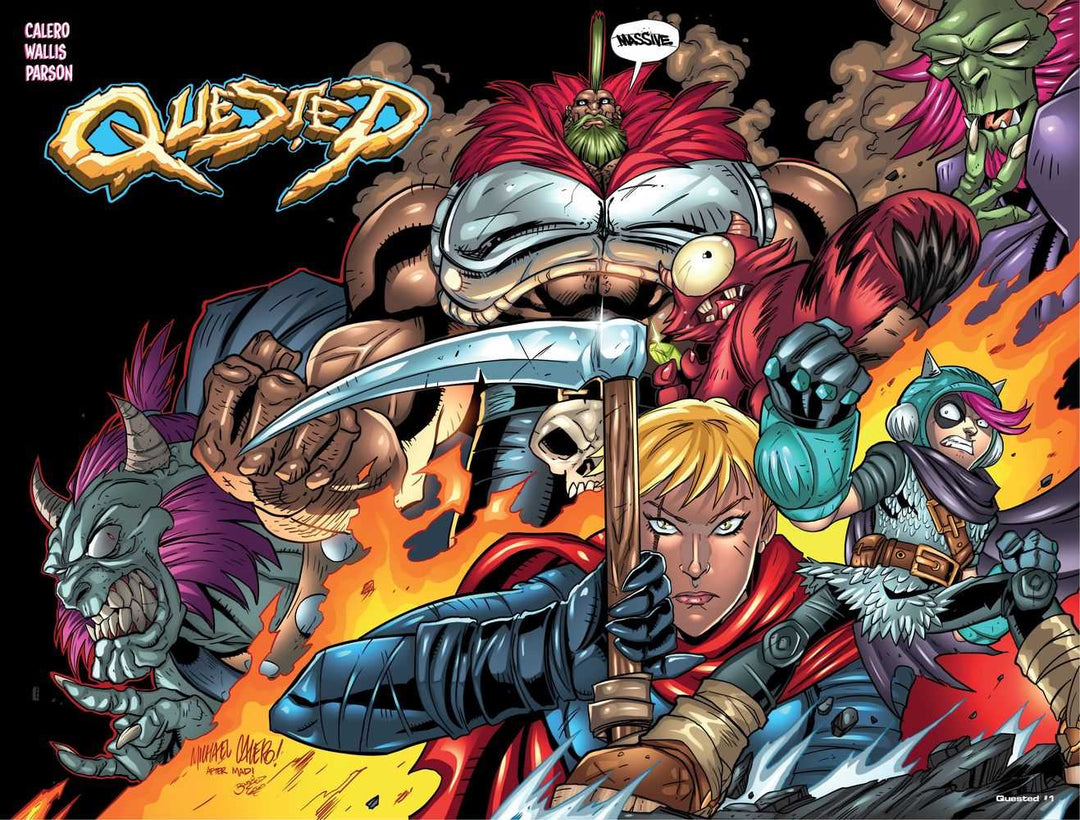 Quested Season 2 #1 Cover D Calero Battle Chasers Homage